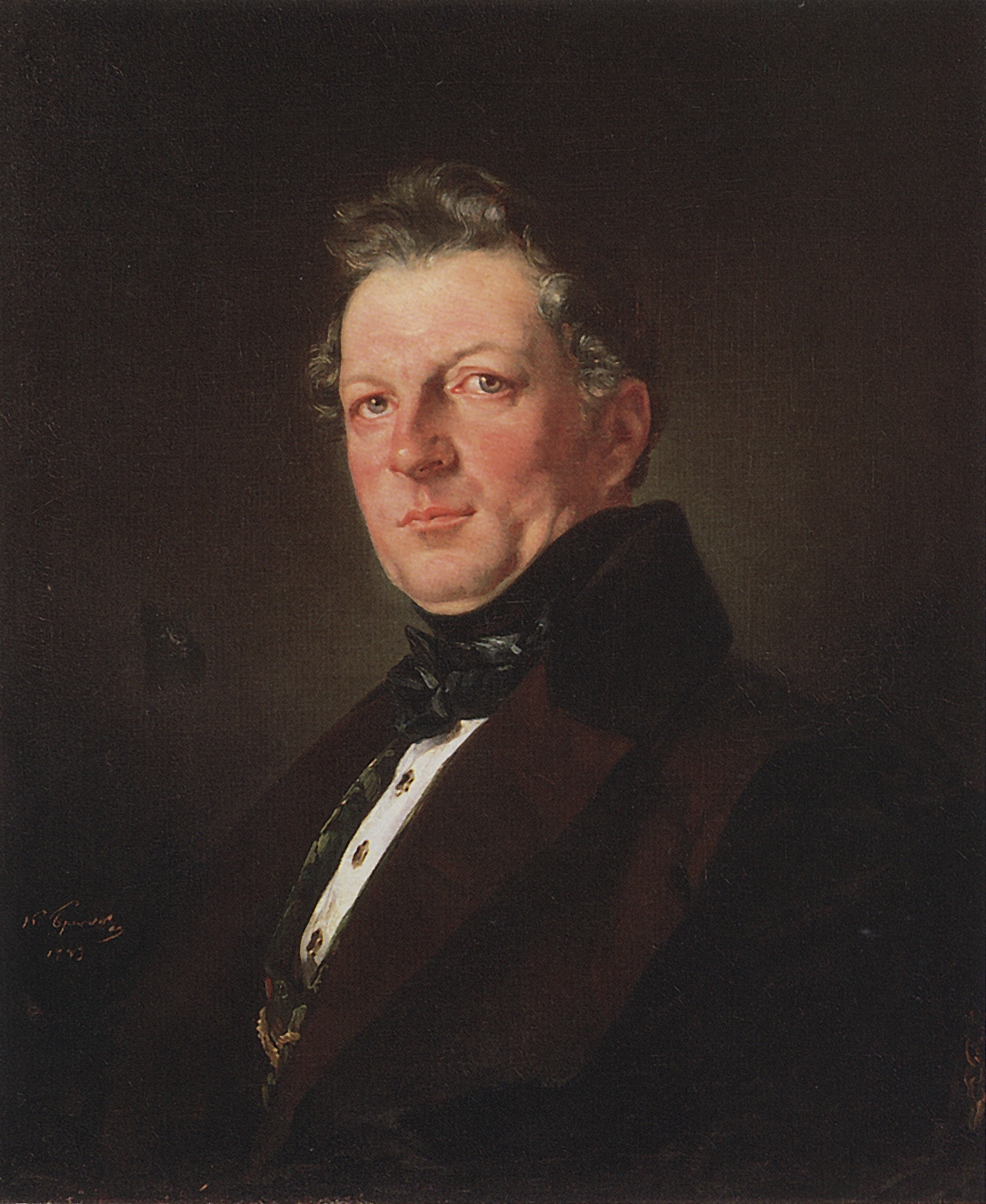 Брюллов К.. Портрет архитектора А.М.Болотова. 1843