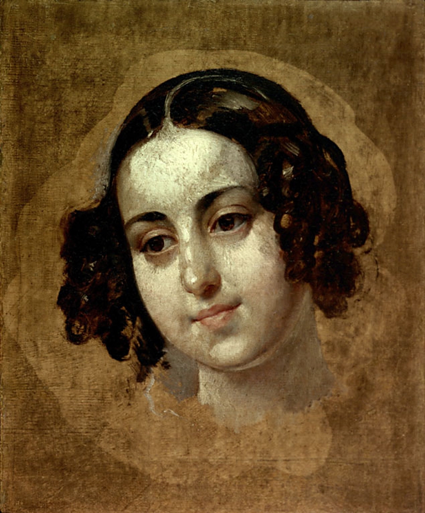 Брюллов К.. Голова девушки. 1830-е