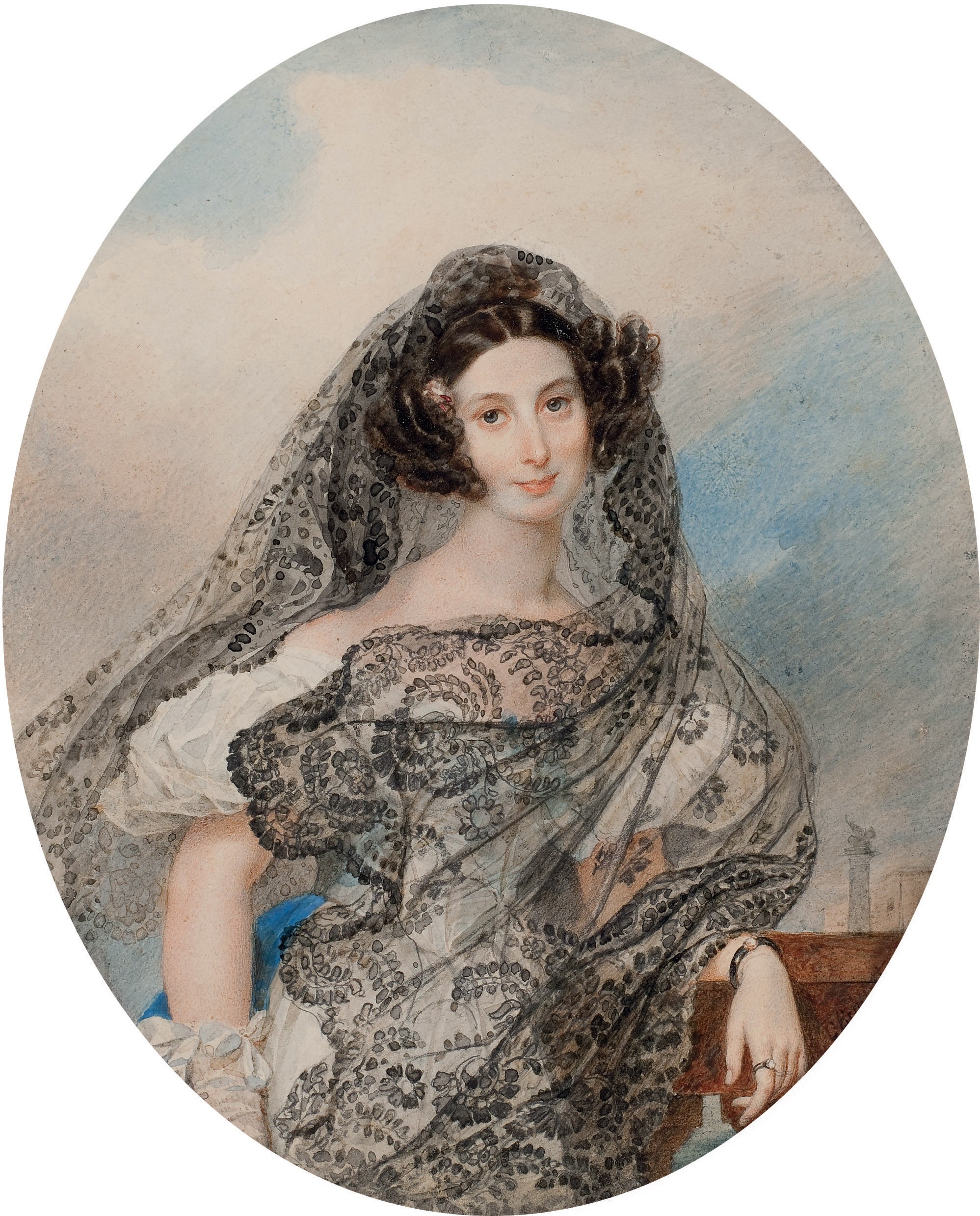 Брюллов К.. Портрет Джованины Пачини (1803-1875). Около 1831