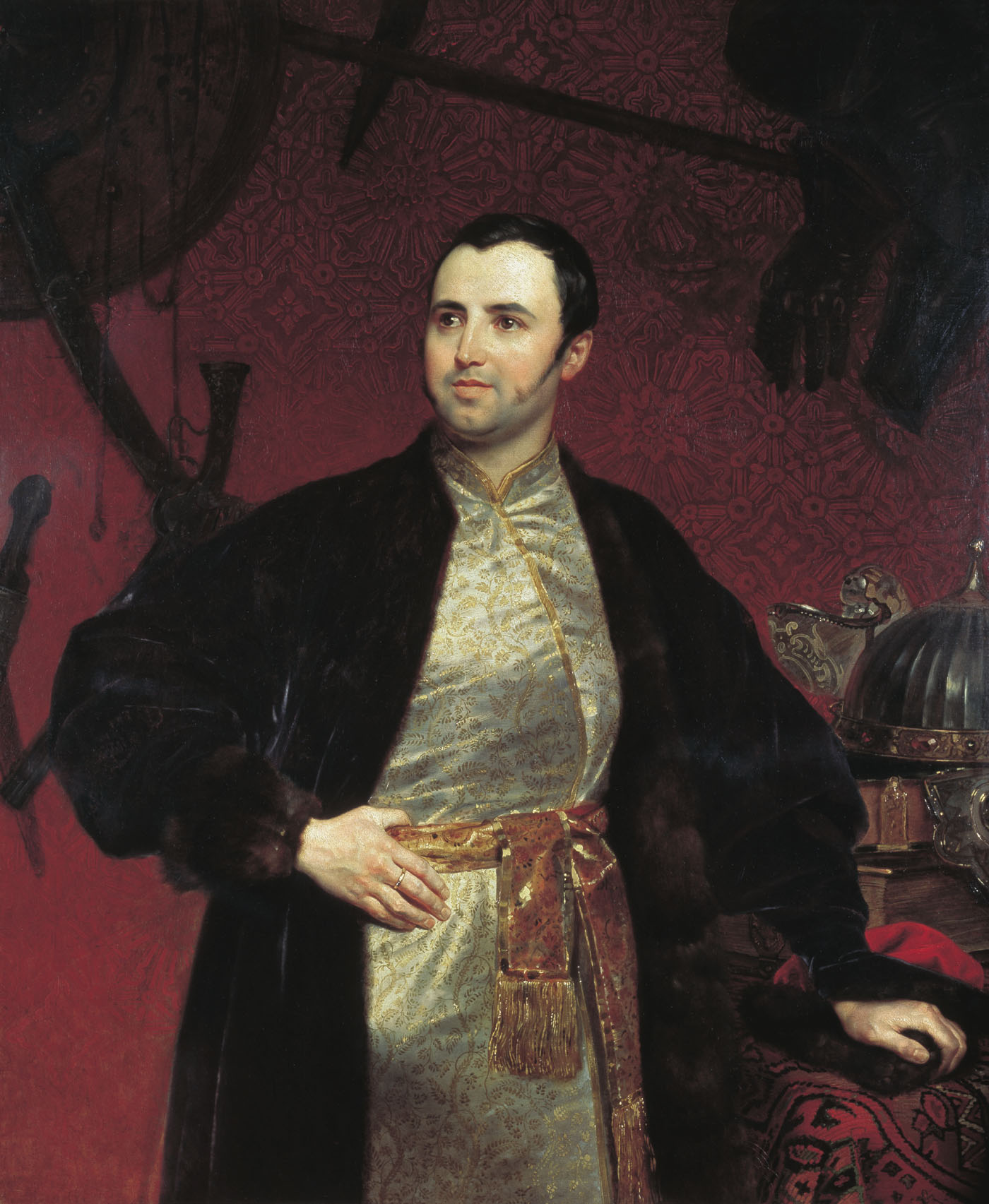 Брюллов К.. Портрет князя Михаила Андреевича Оболенского. 1840-1846