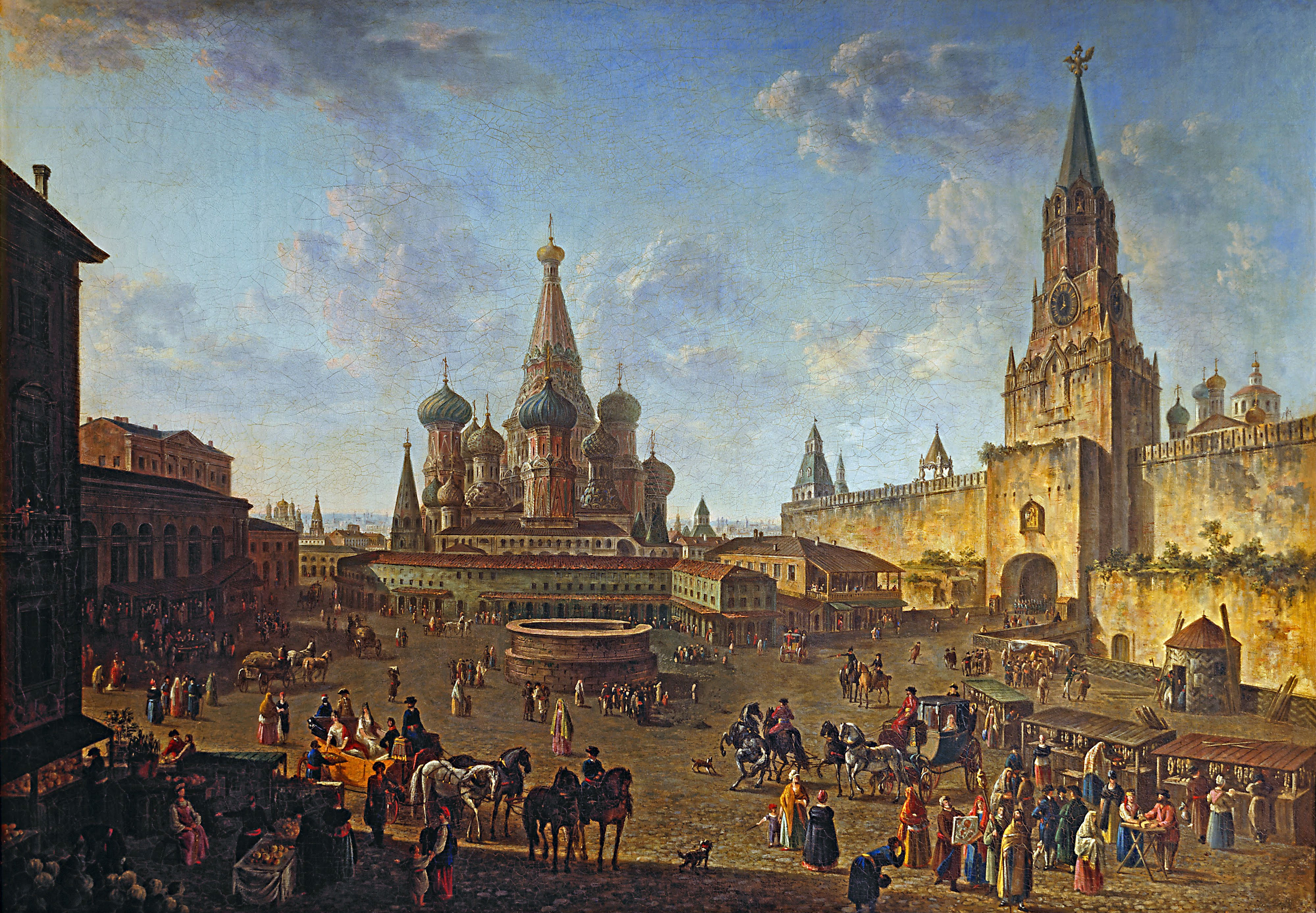 Алексеев Ф.. Красная площадь в Москве. 1801