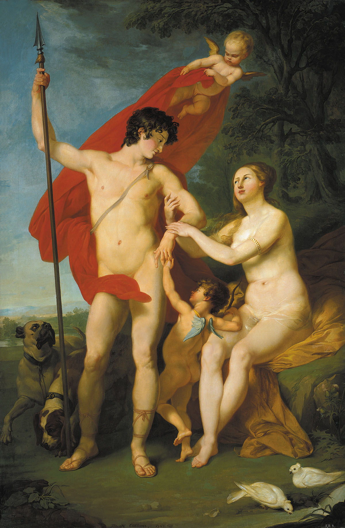Соколов П.И.. Венера и Адонис. 1782