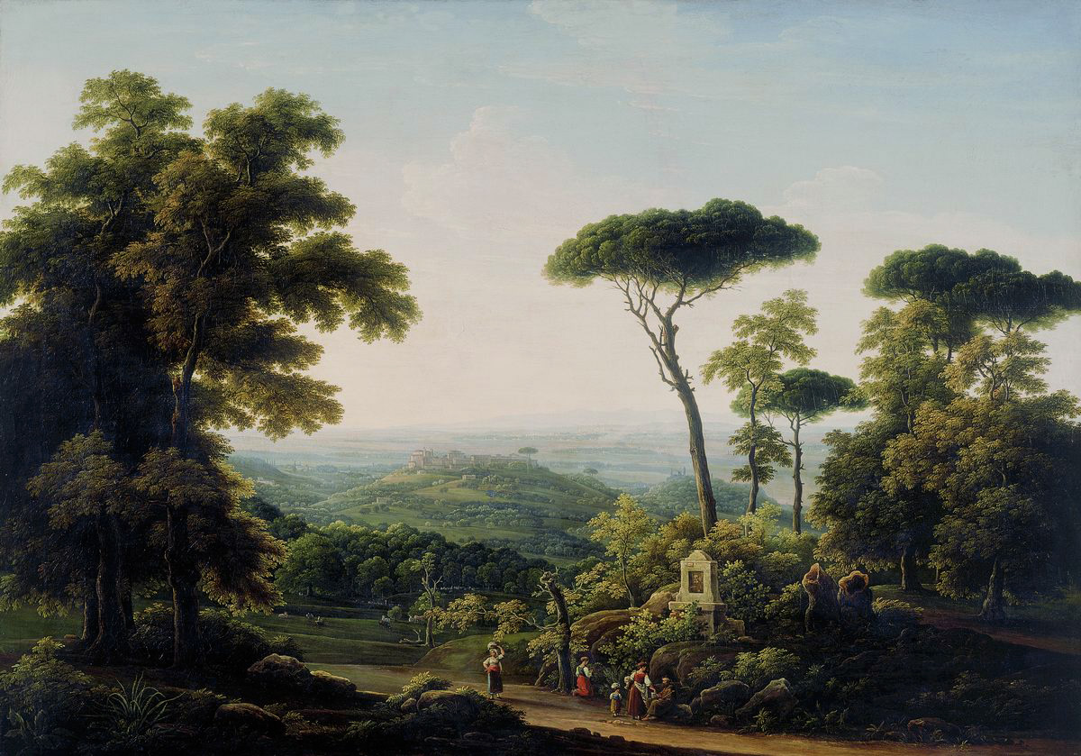 Матвеев Ф.. Итальянский пейзаж. 1819