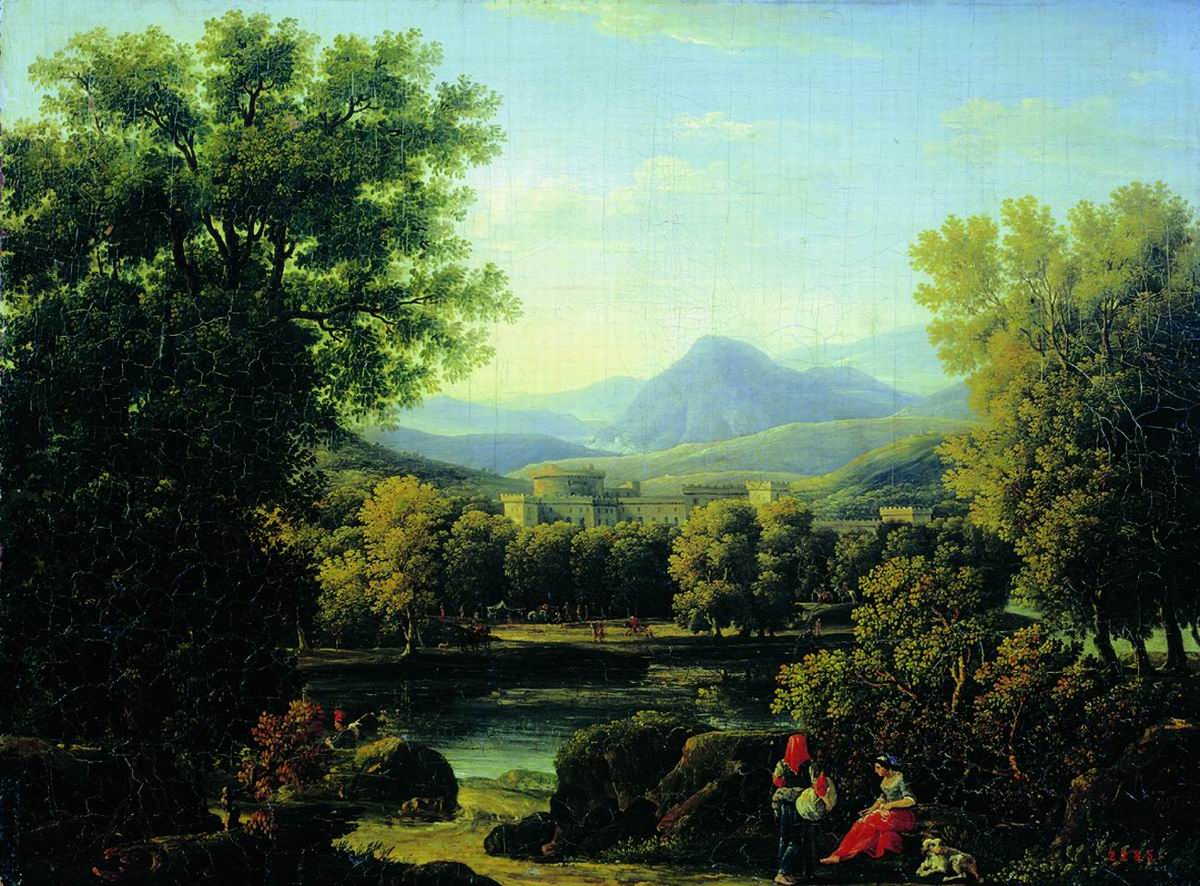 Матвеев Ф.. Вид в Тиволи близ Рима. 1782