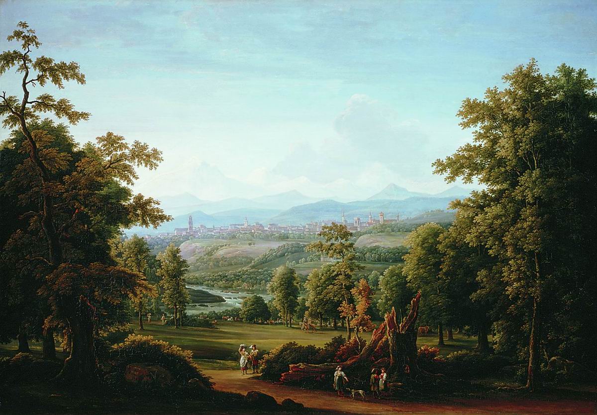 Матвеев Ф.. Вид в окрестностях Берна. 1817