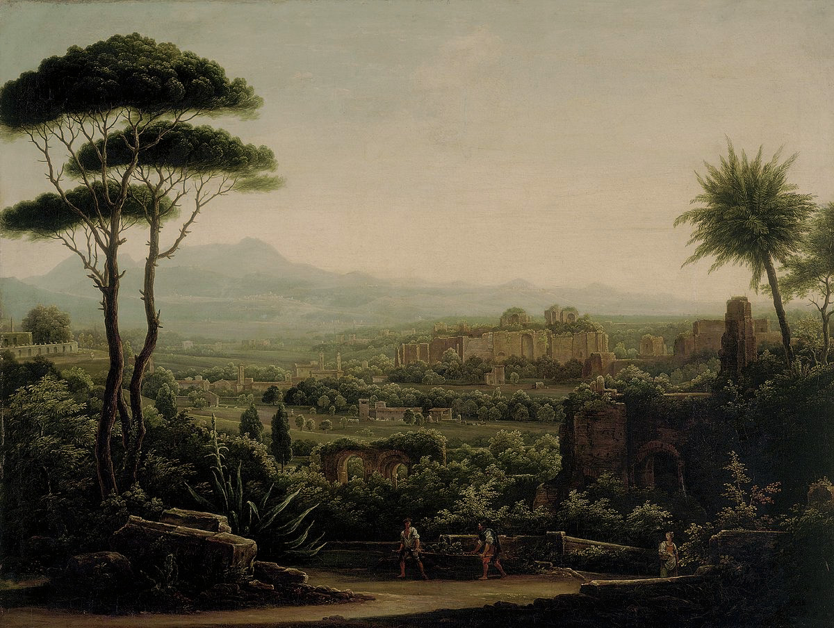 Матвеев Ф.. Вид в окрестностях Тиволи. 1819