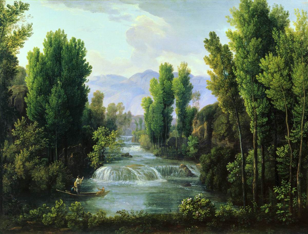 Матвеев Ф.. Пейзаж с водопадом. 1810-е