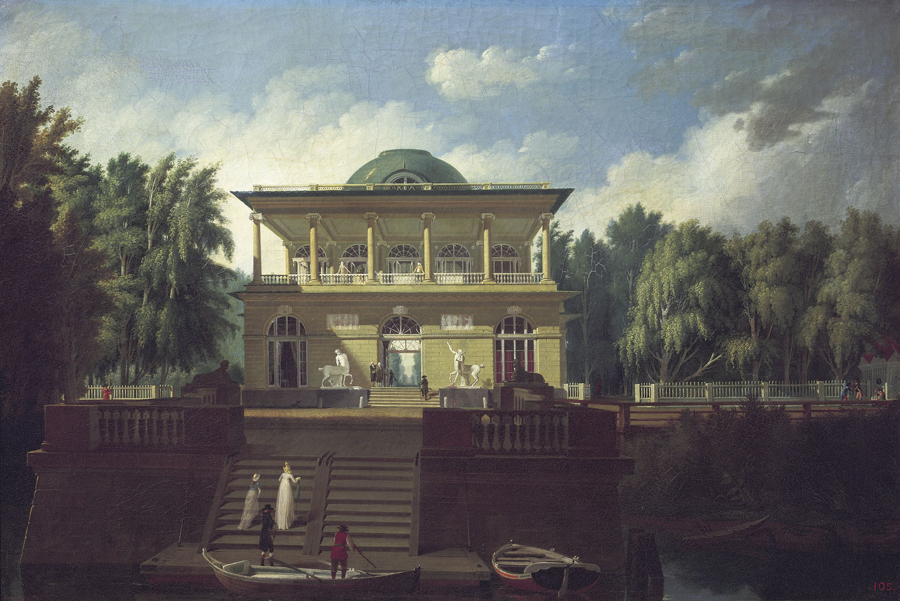 Воронихин. Вид на Строгановскую дачу в Петербурге. 1797