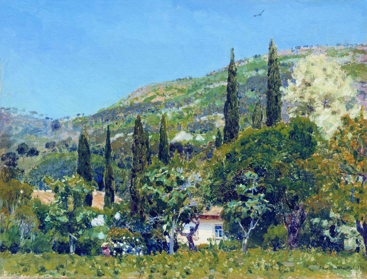 Васнецов А.. Крымский пейзаж. 1890
