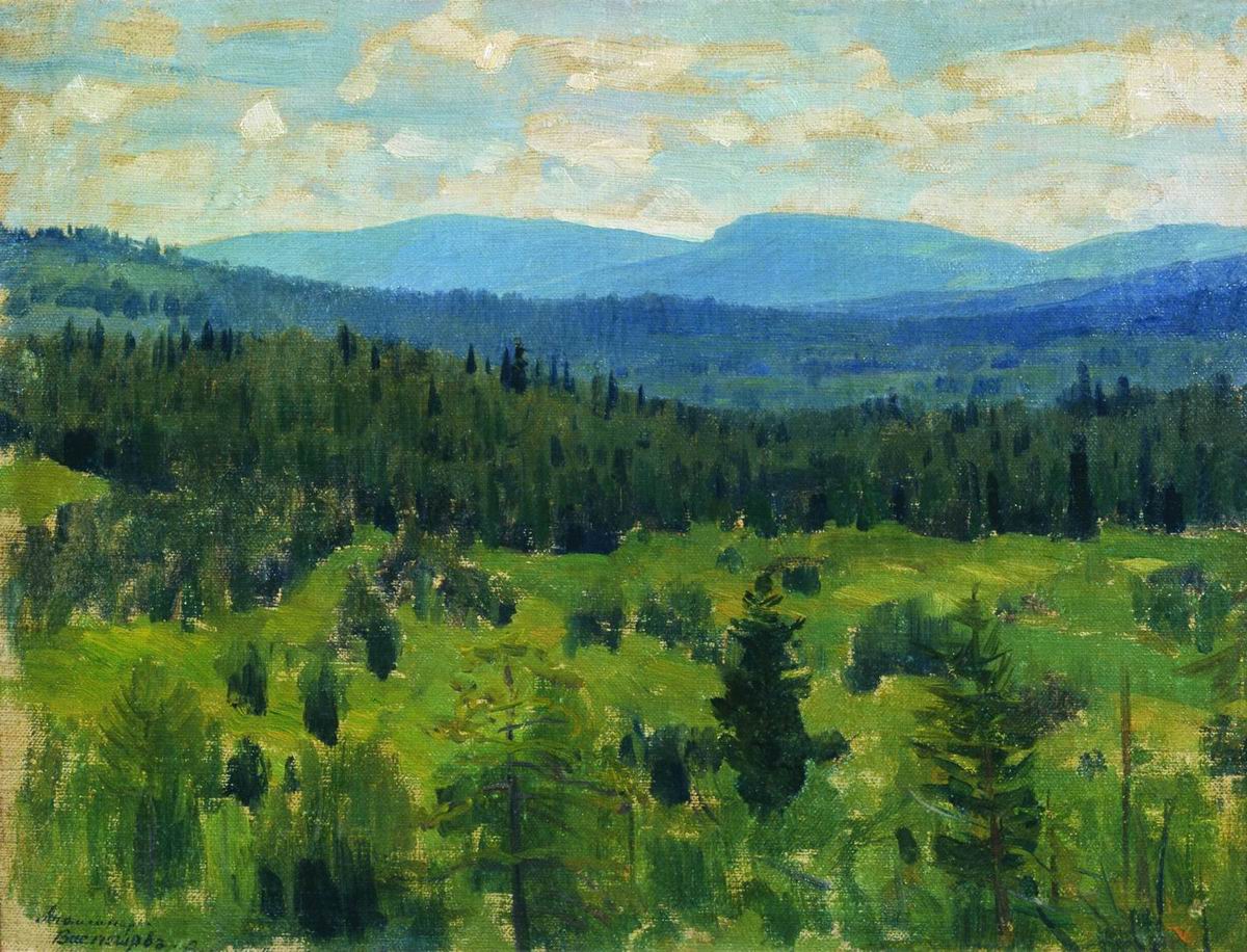 Васнецов А.. Уральский пейзаж. 1890-1891