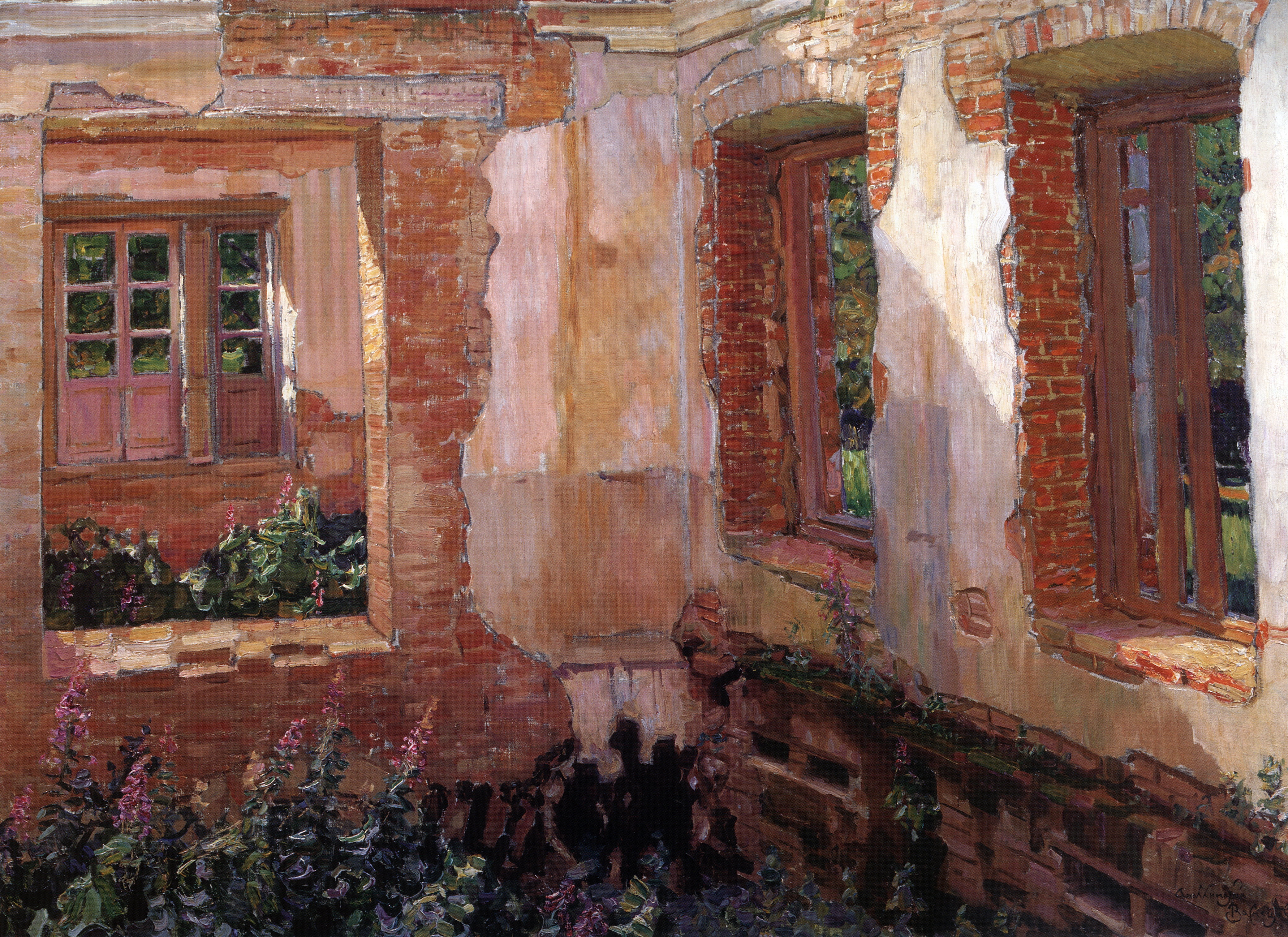 Васнецов А.. Развалины дома. 1900-е