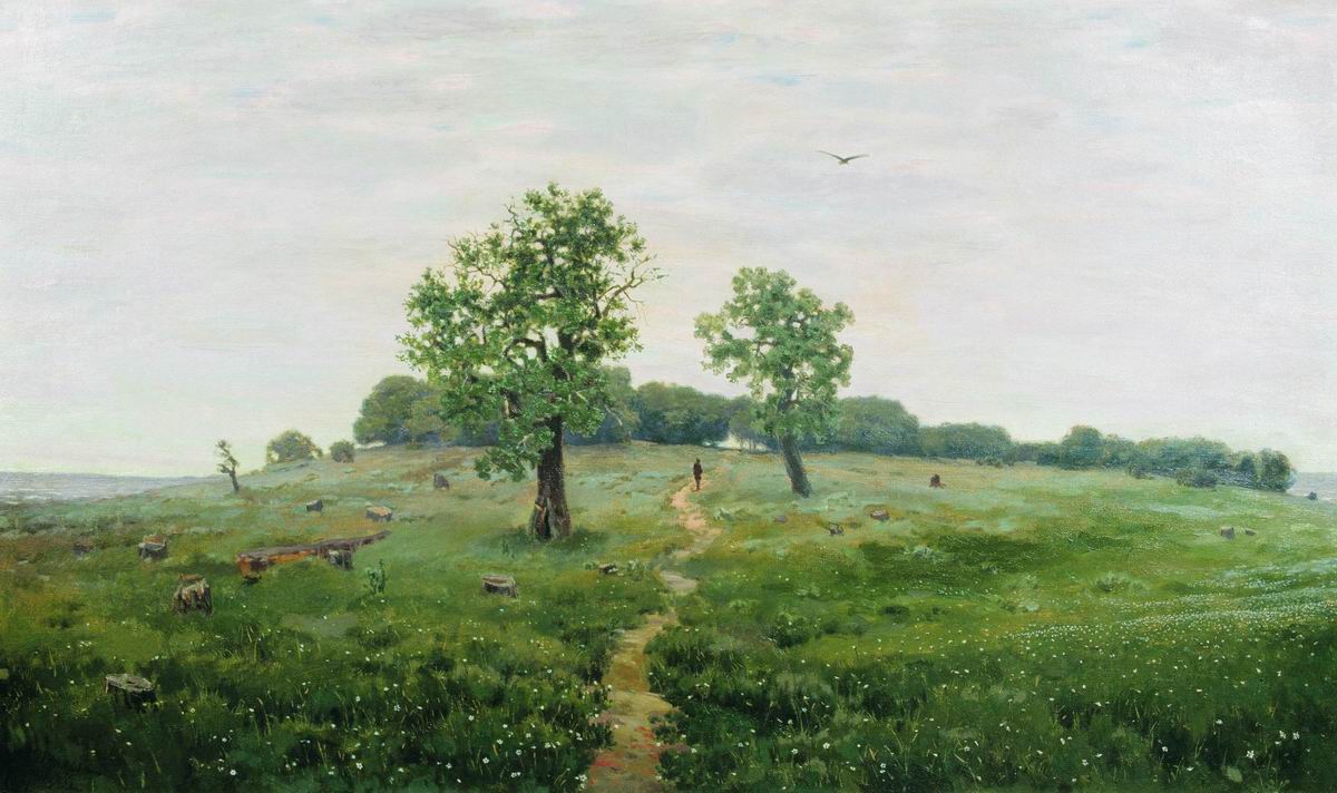 Васнецов А.. Серый день (Серенький денек). 1883