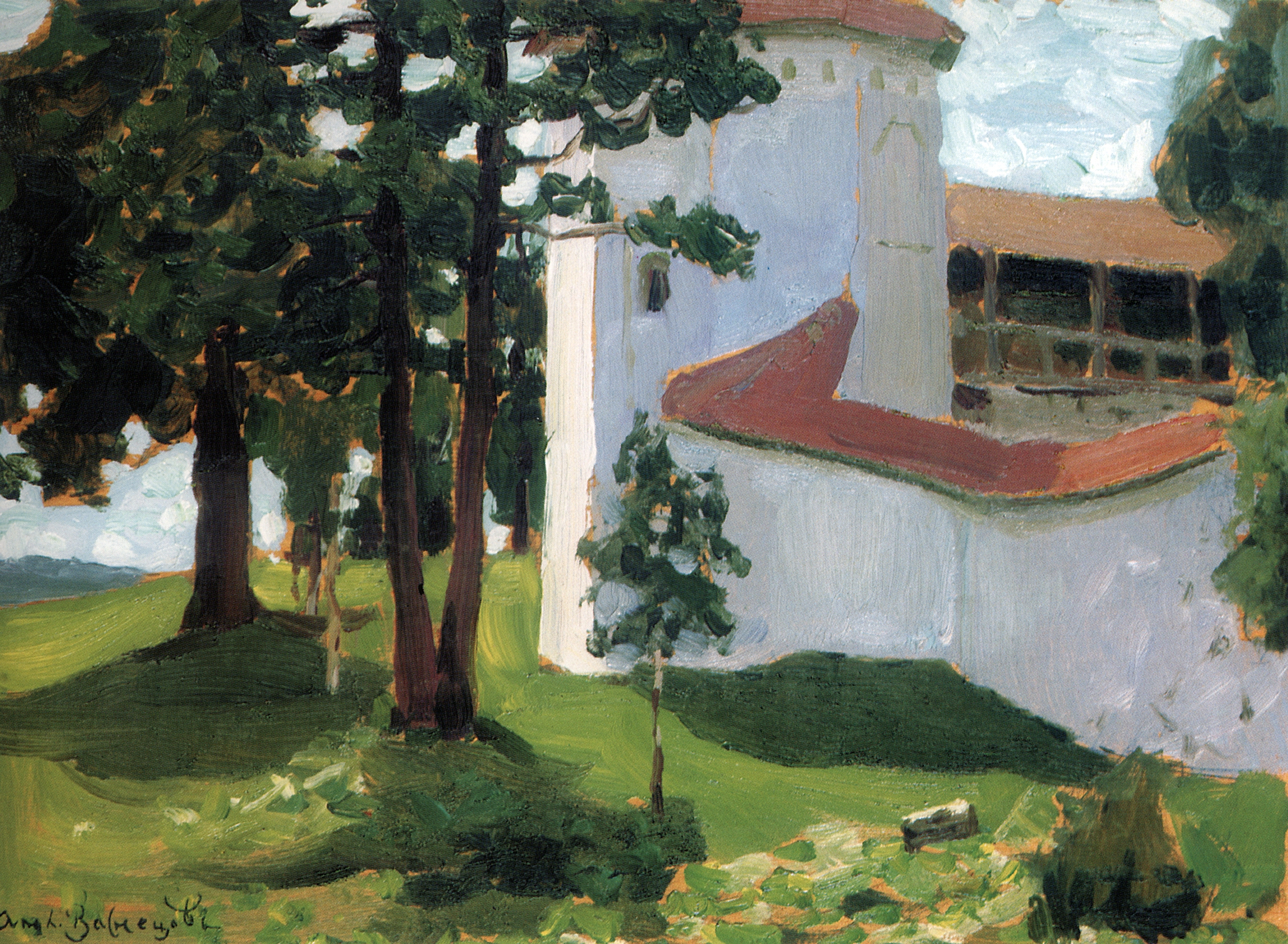 Васнецов А.. Валдайский монастырь. 1901