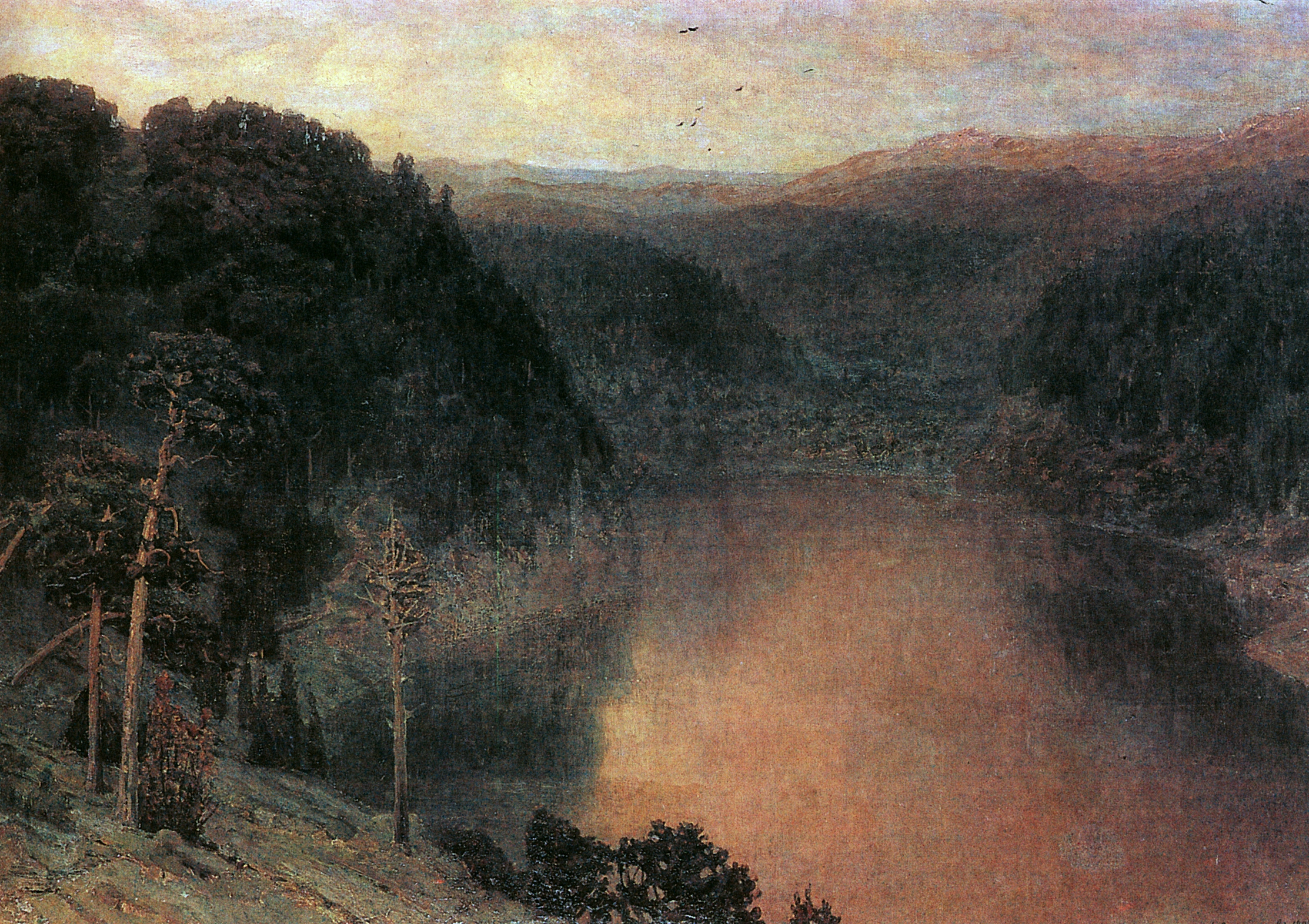 Васнецов А.. Горное озеро. Урал. 1892