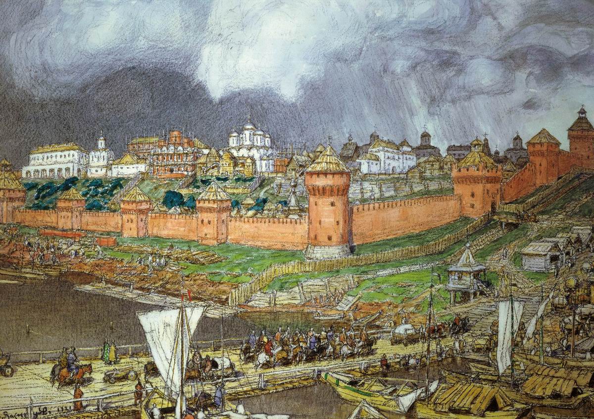 Васнецов А.. Московский Кремль при Иване III. 1921