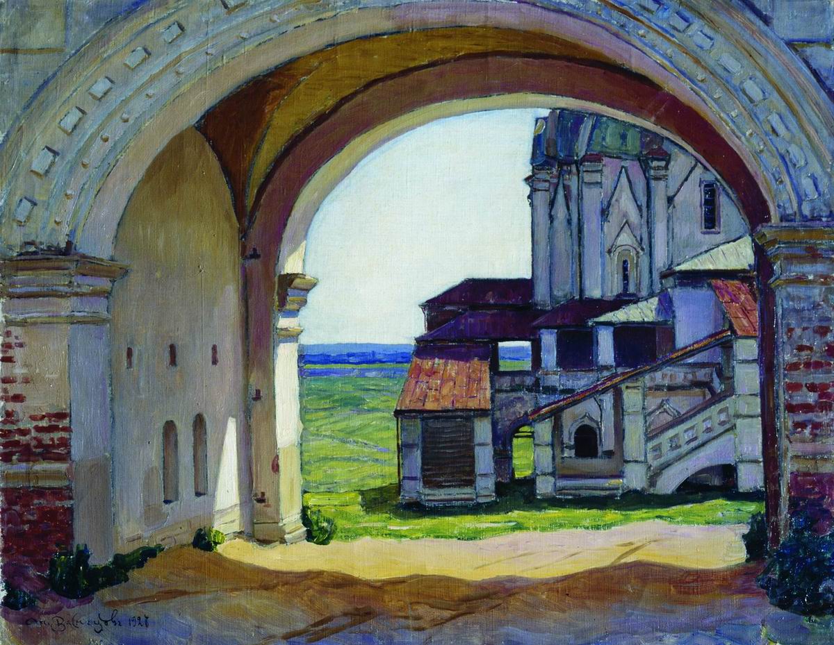 Васнецов А.. Коломенское. Ворота башни Часозвон. 1927