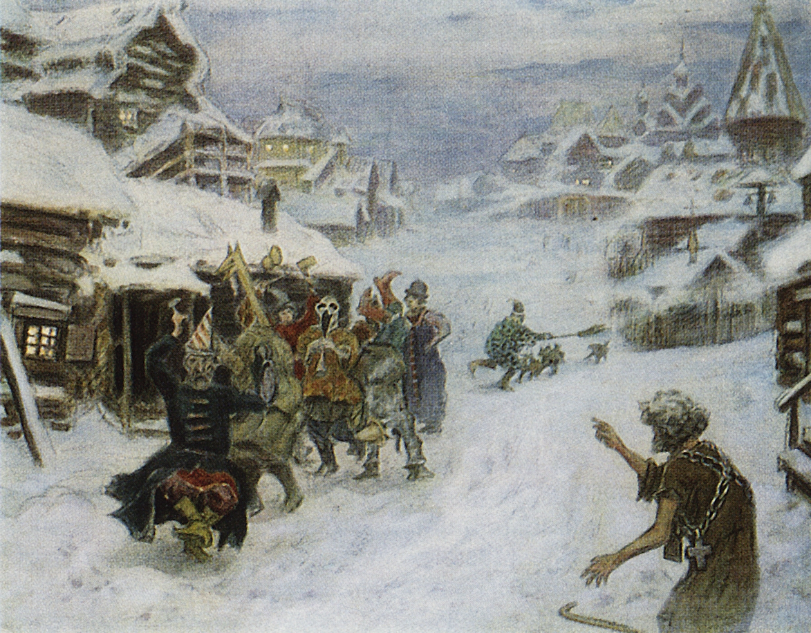 Васнецов А.. Скоморохи. 1904