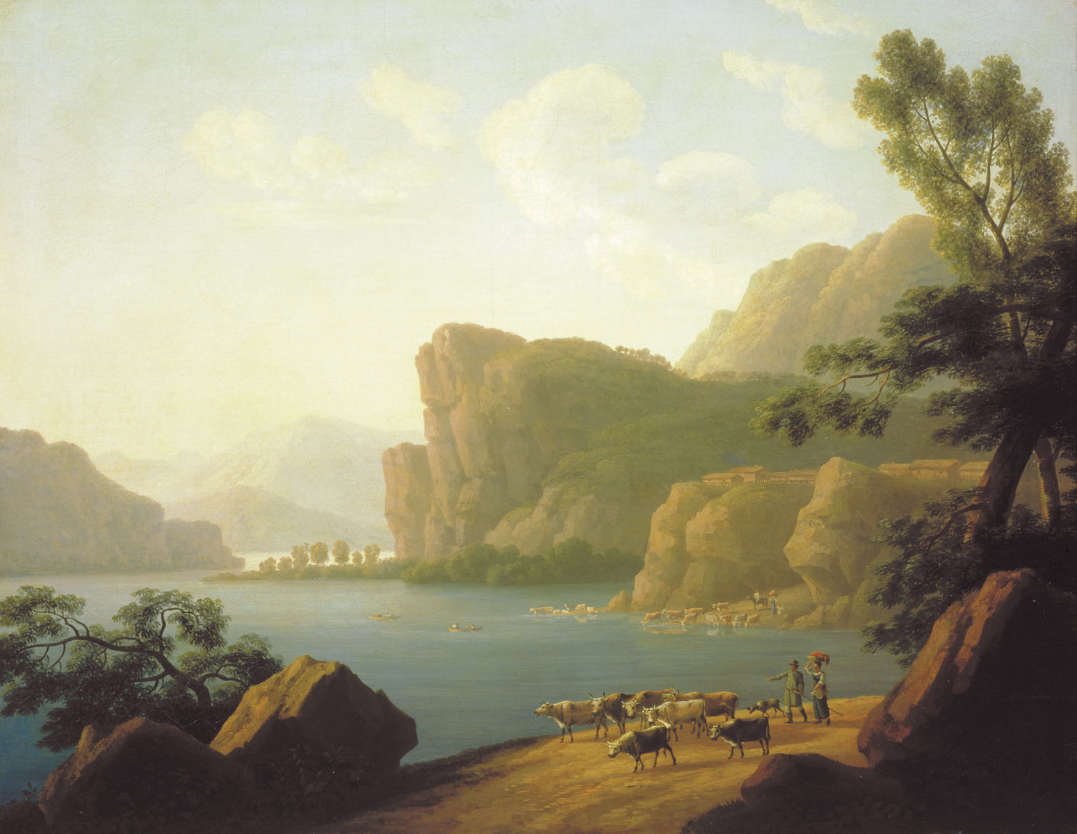 Мартынов А.. Вид реки Селенги в Сибири. 1817