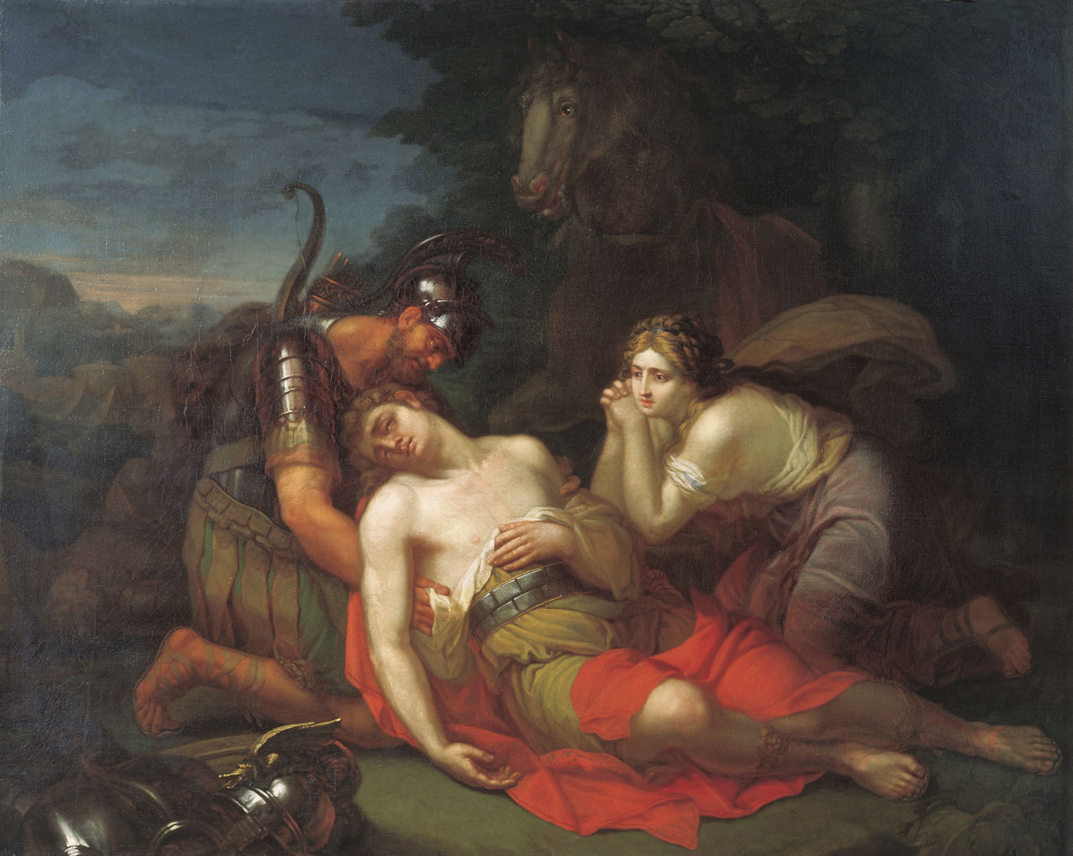 Курляндцев. Эрминия и Вафрин находят раненого Танкреда. 1803