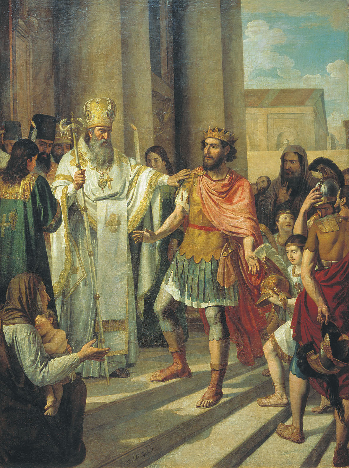 Иванов Анд.И.. Крещение великого князя Владимира в Корсуни. 1829