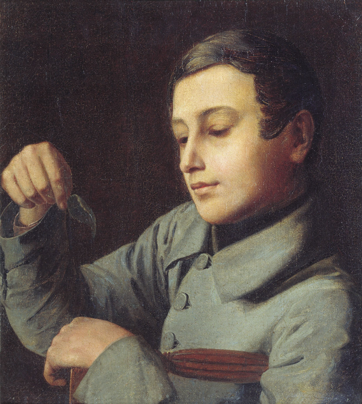 Ступин. Мальчик с листком. 1830-1840-е