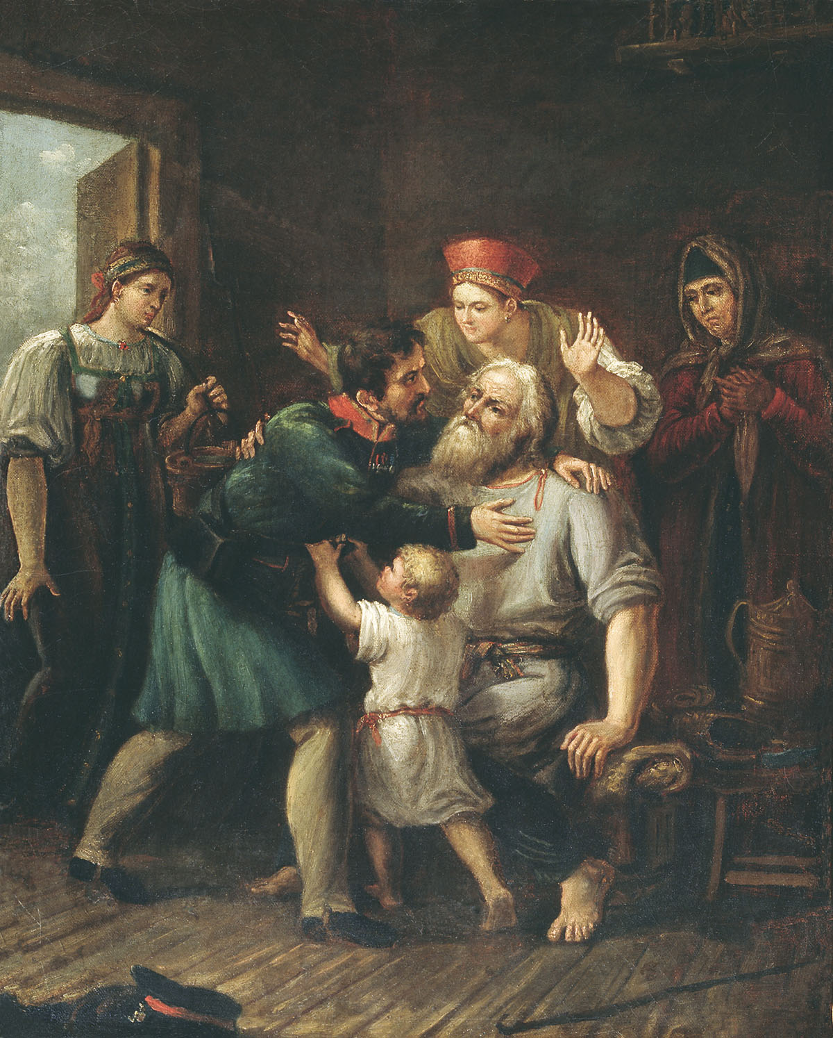Лучанинов. Возвращение ратника в свое семейство. 1815