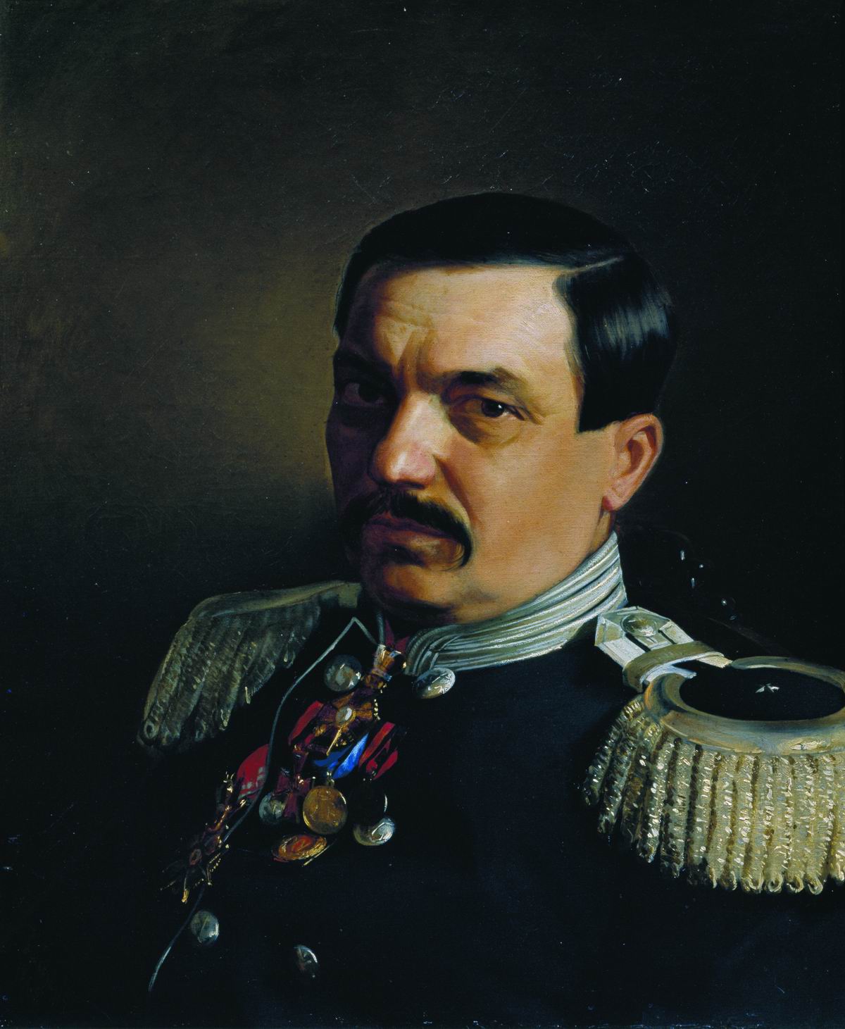 Репин И.. Портрет врача К.Ф.Яницкого. 1865