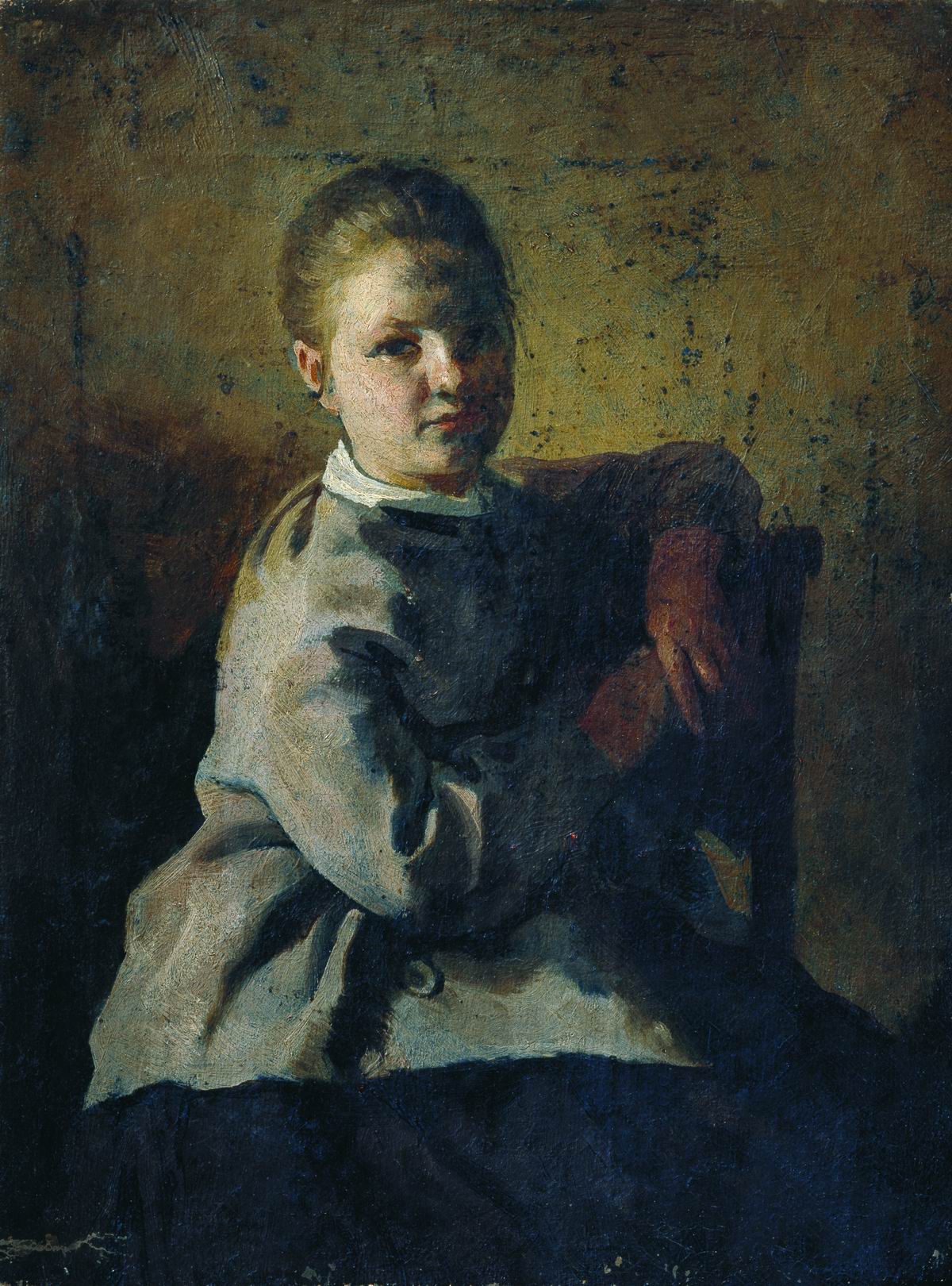 Репин И.. Портрет С.А.Репиной. 1878