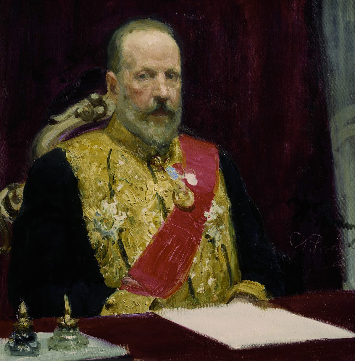 Репин И.. Портрет С.Ю.Витте, министра финансов. 1903