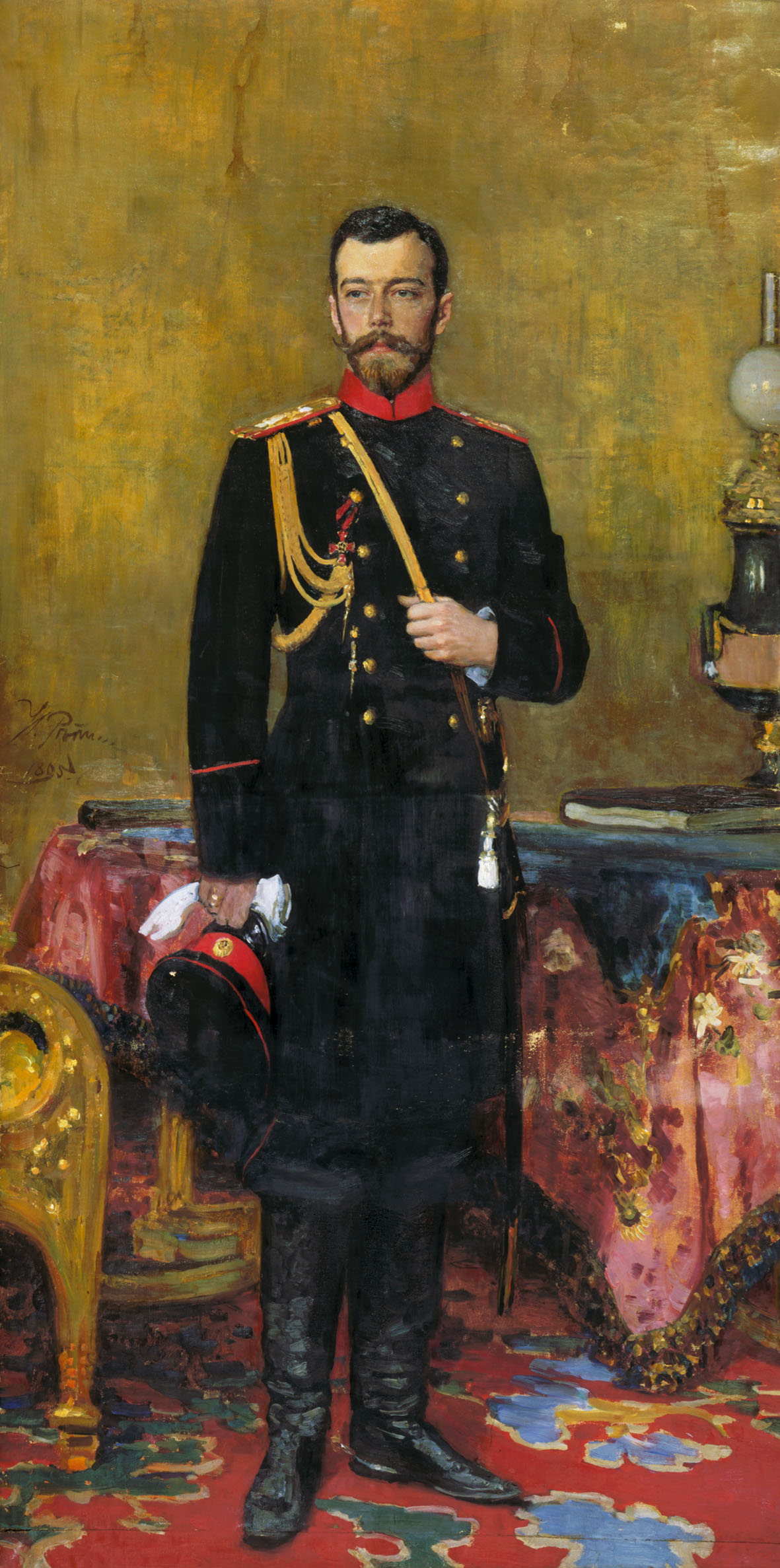 Репин И.. Портрет Николая II. 1895