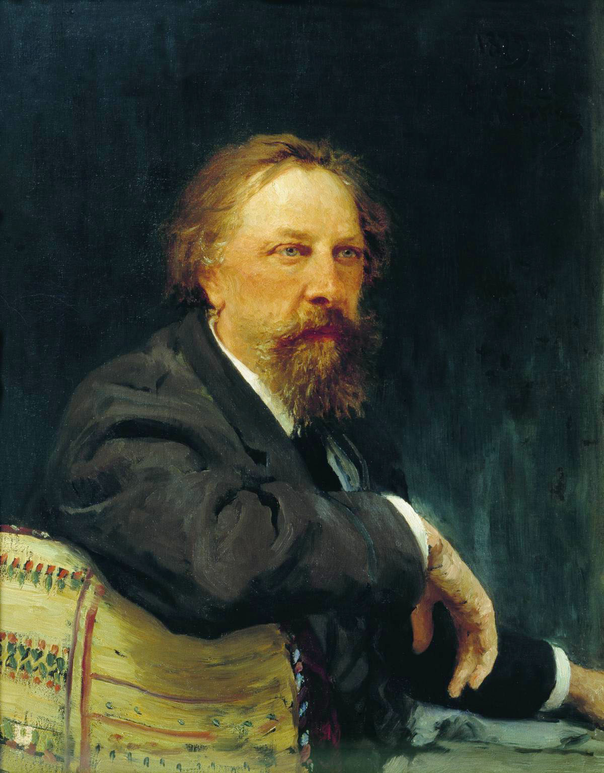 Репин И.. Портрет А.К.Толстого. 1896