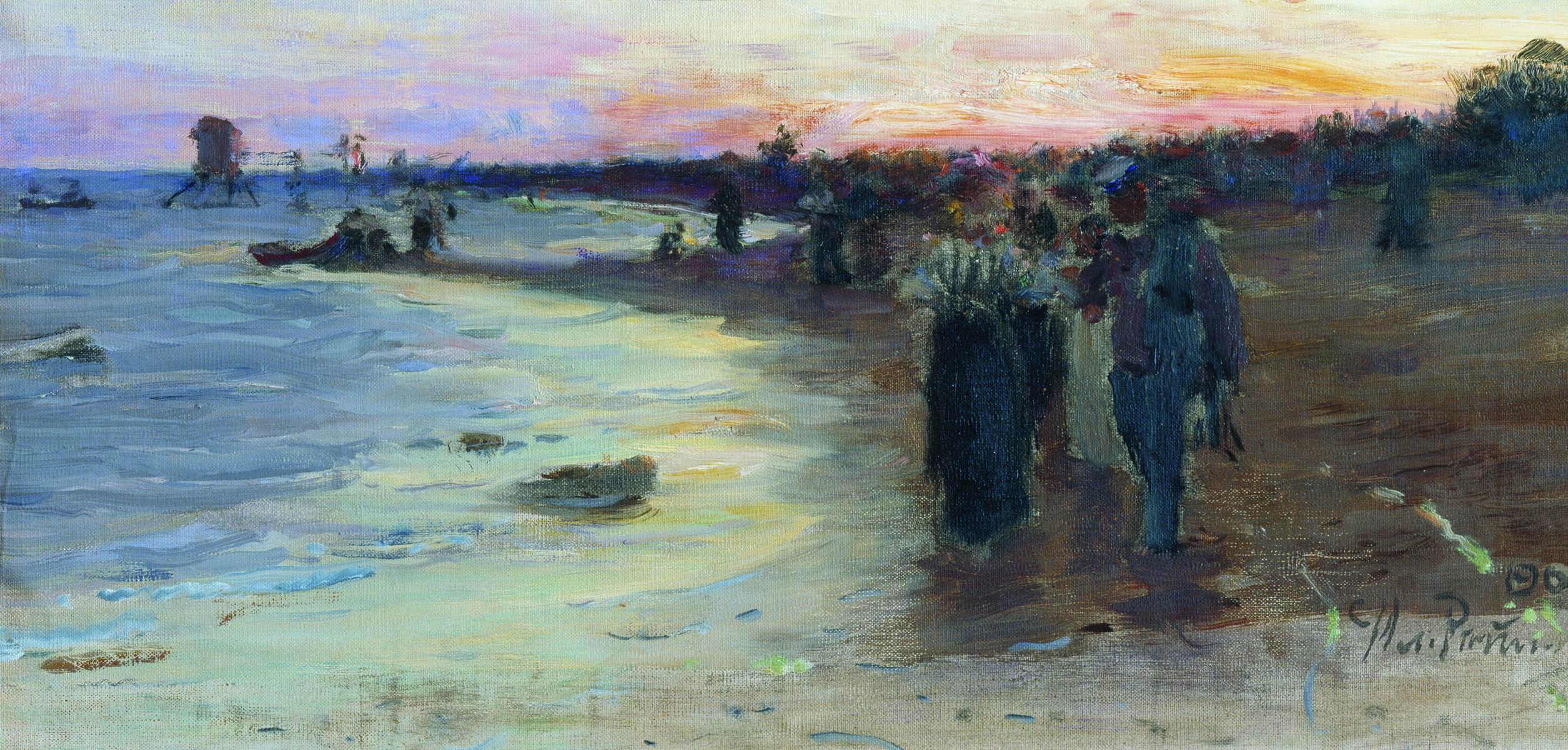 Репин И.. На берегу Финского залива. 1903