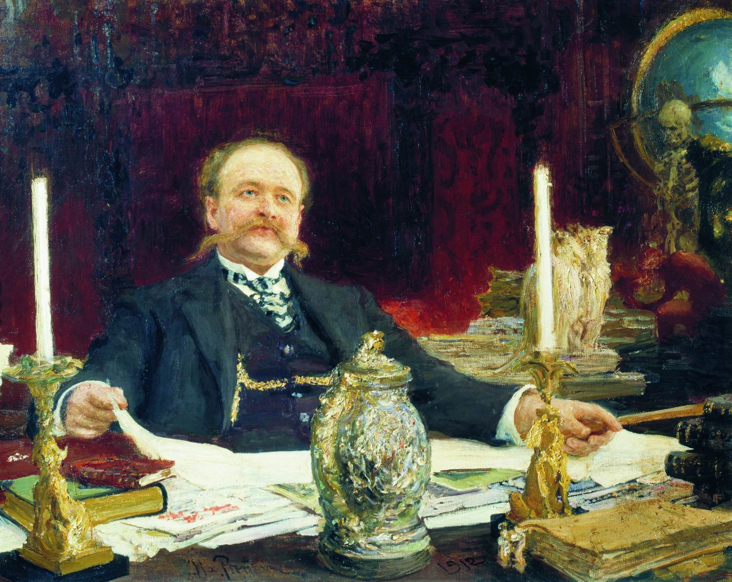 Репин И.. Портрет В.В.Битнера. 1912