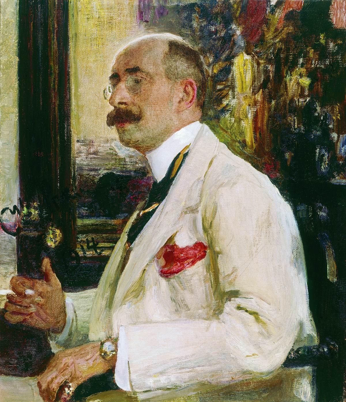 Репин И.. Портрет Н.Д.Ермакова. 1914