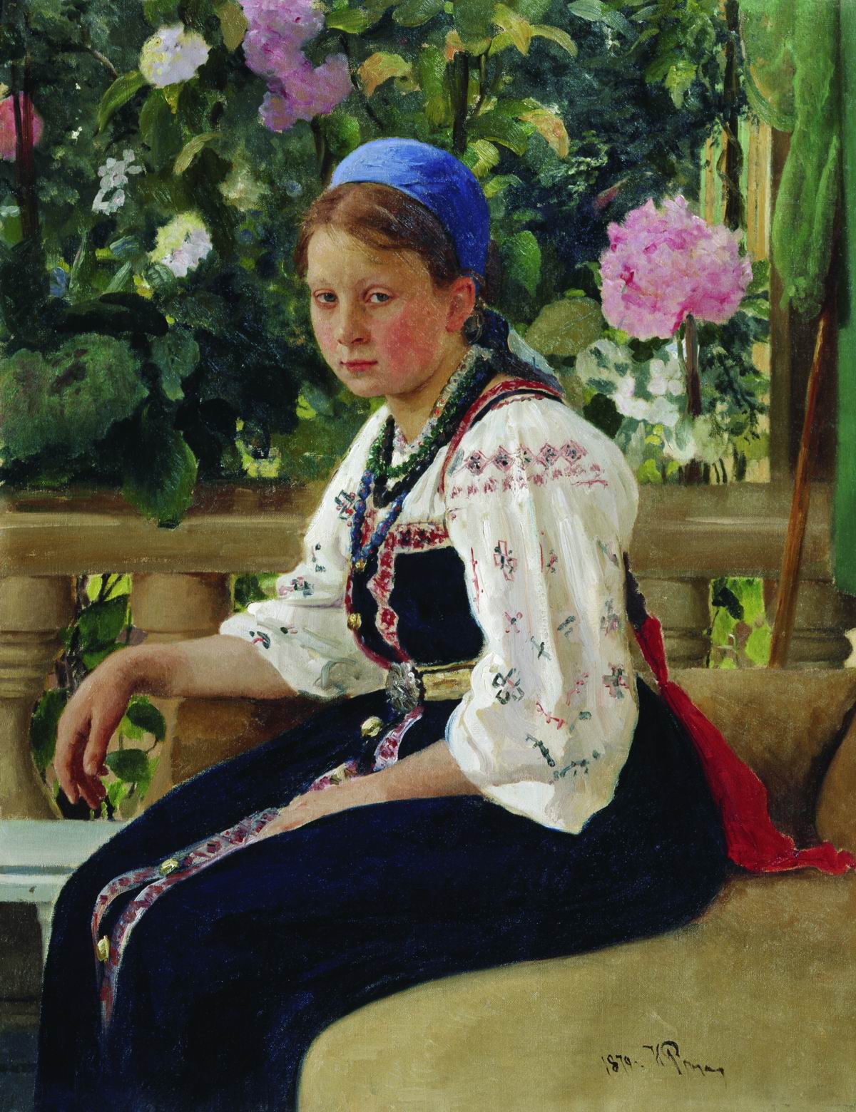 Репин И.. Портрет С.Ф.Мамонтовой. 1879