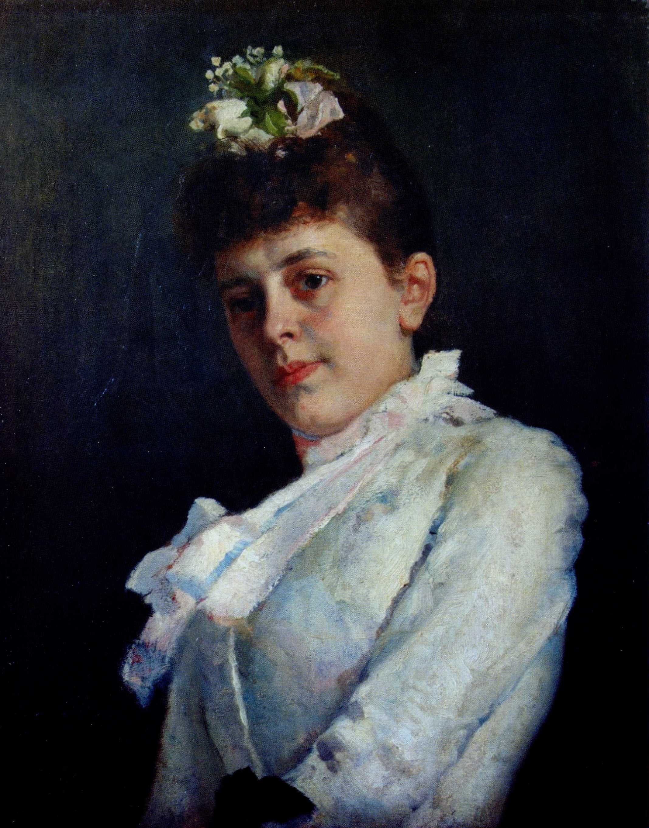 Репин И.. Женский портрет. 1887