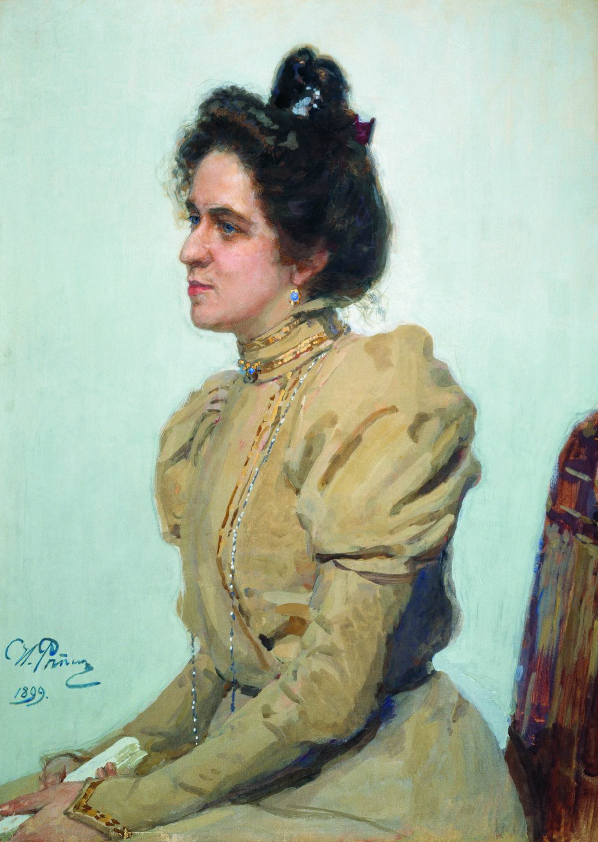 Репин И.. Портрет актрисы Любови Николаевны Сазоновой-Шуваловой. 1899