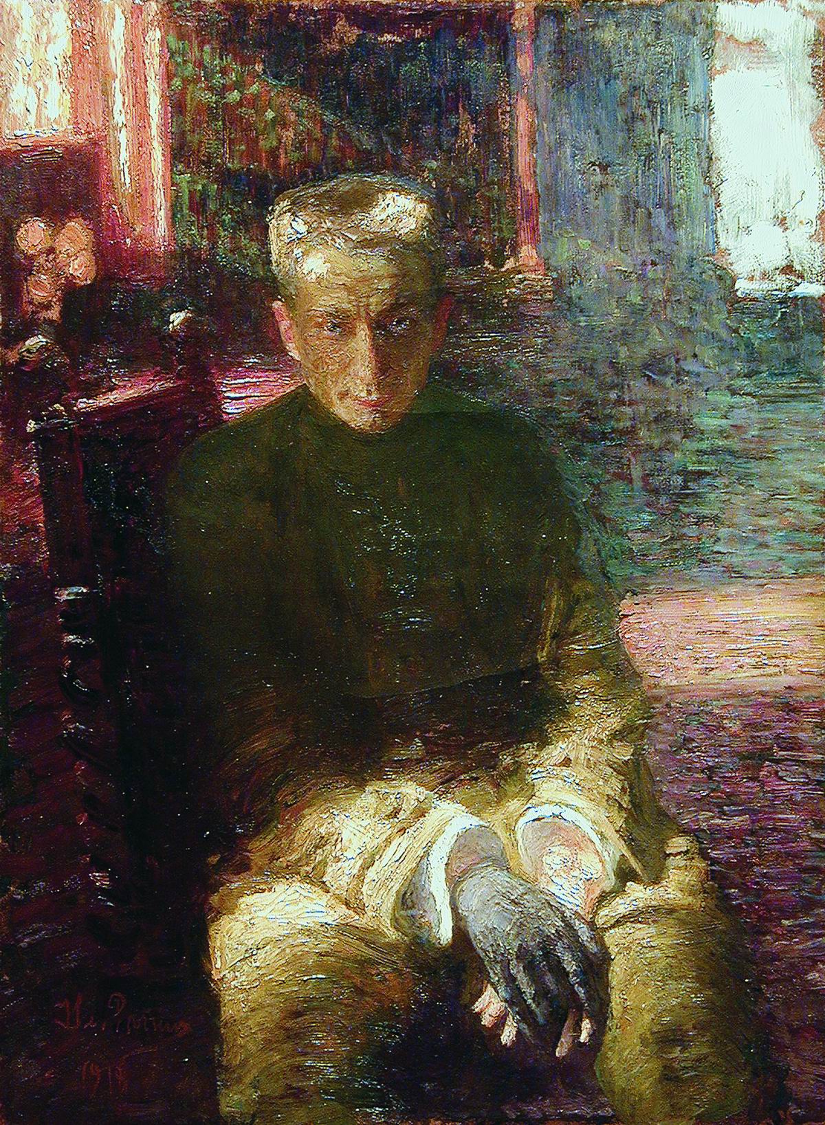 Репин И.. Портрет А.Ф.Керенского. 1918