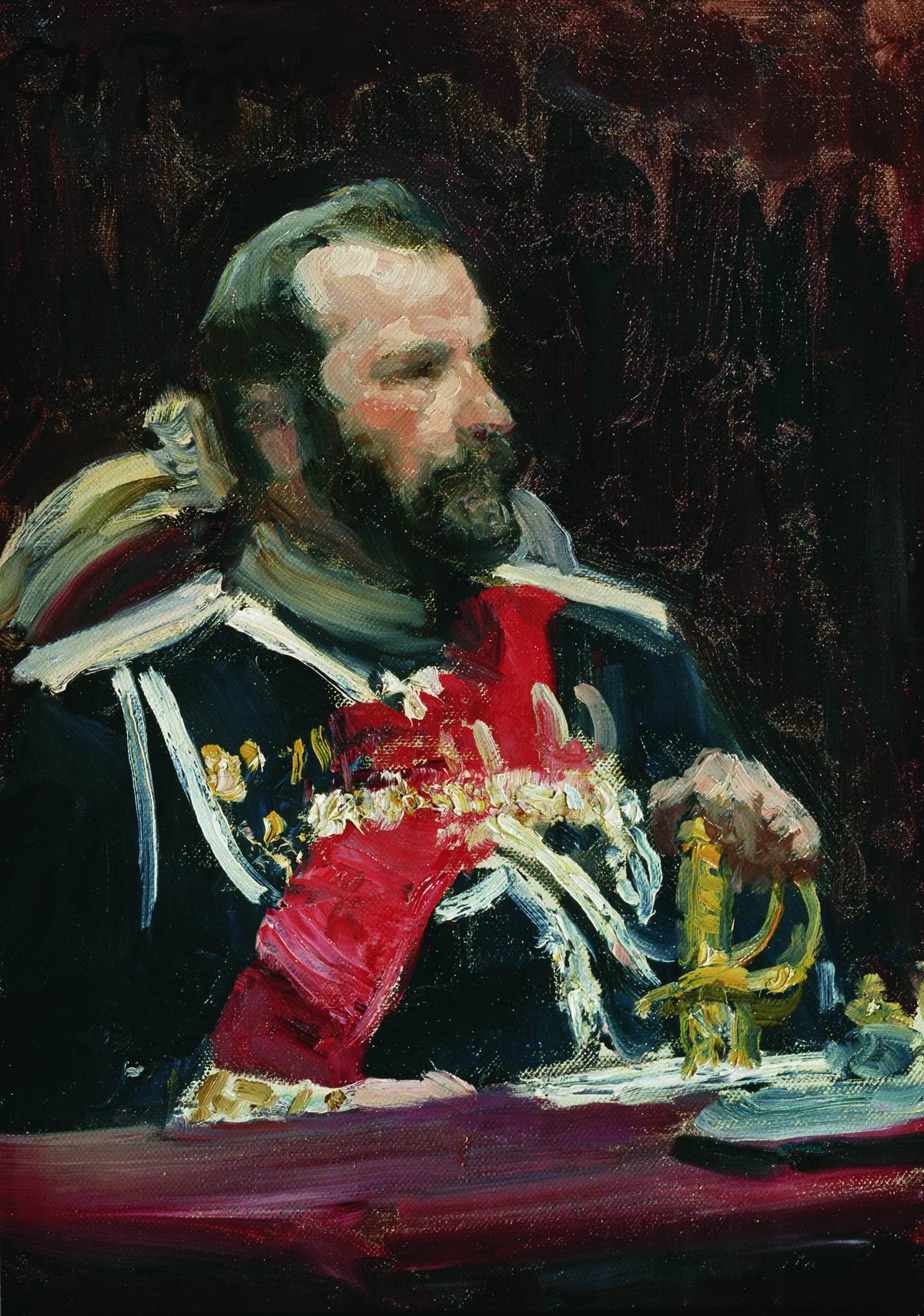 Репин И.. Портрет генерала А.Н.Куропаткина. 1903