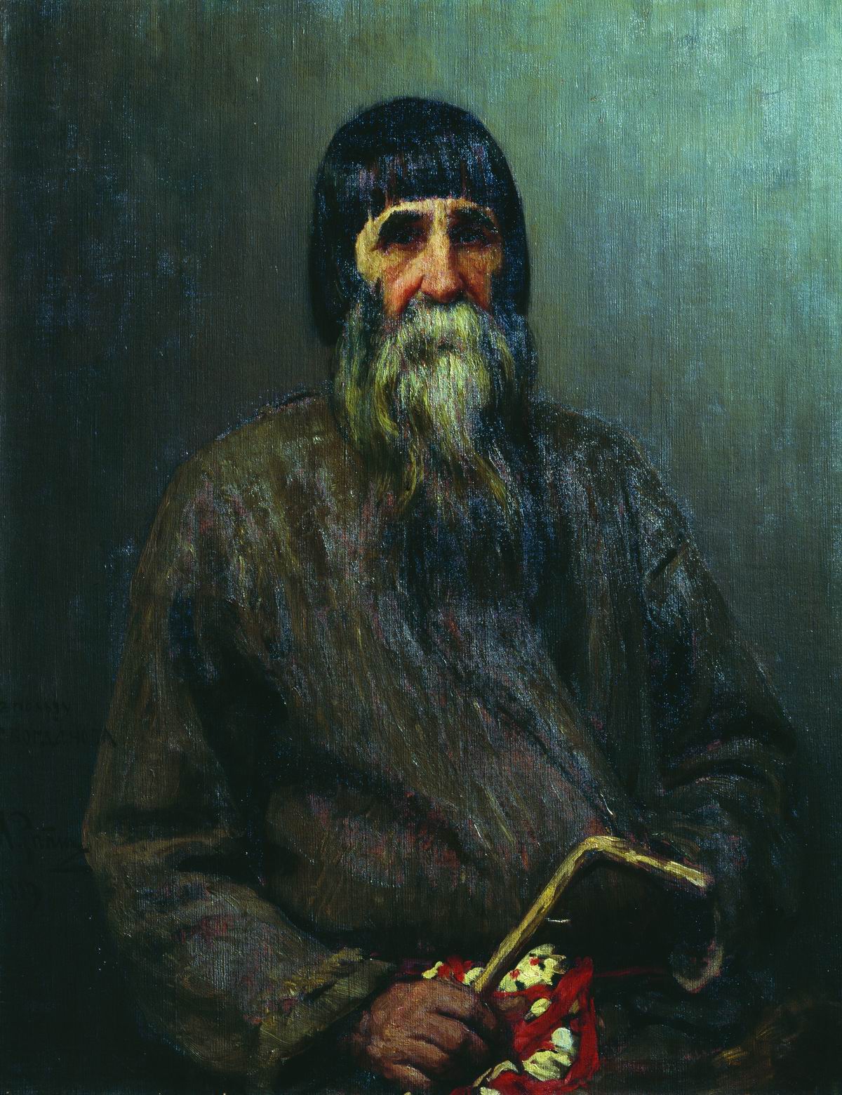 Репин И.. Портрет крестьянина. 1889