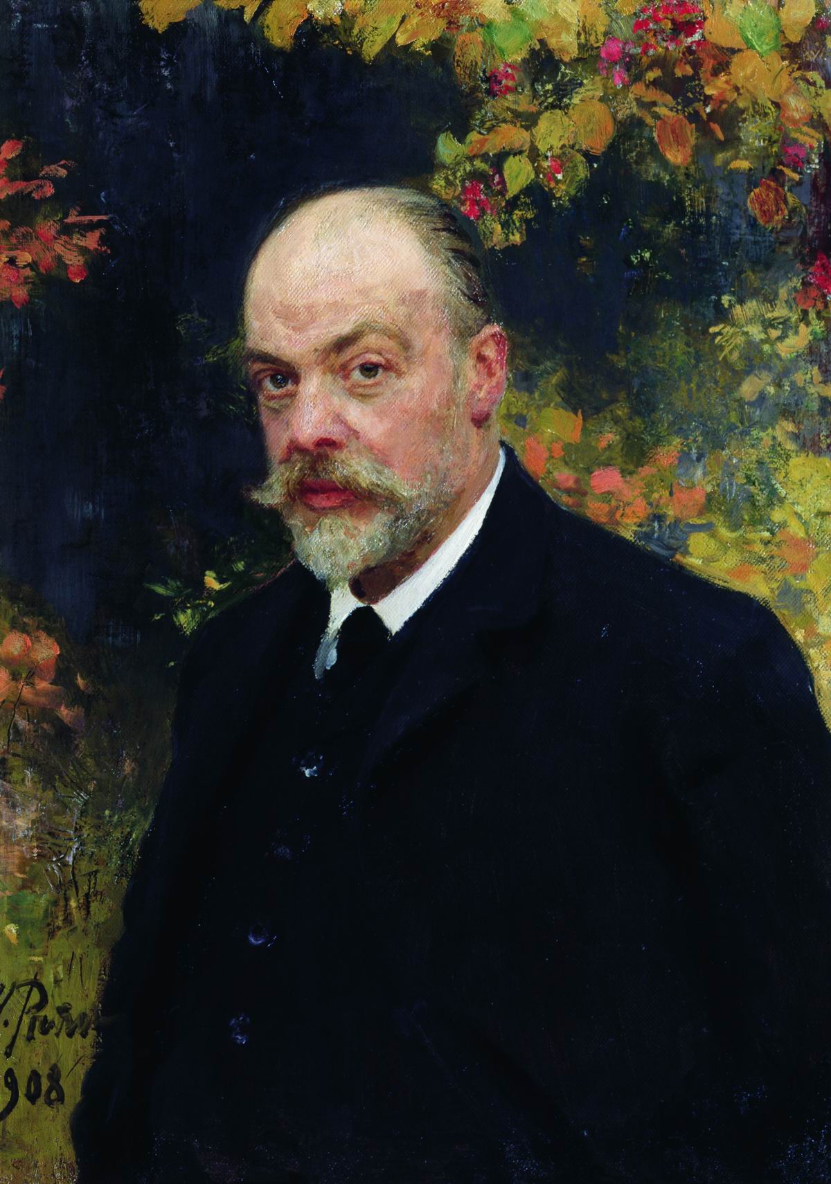 Репин И.. Портрет Крючкова. 1908