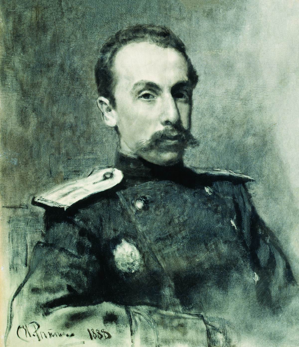 Репин И.. Портрет А.В.Жиркевича. 1888