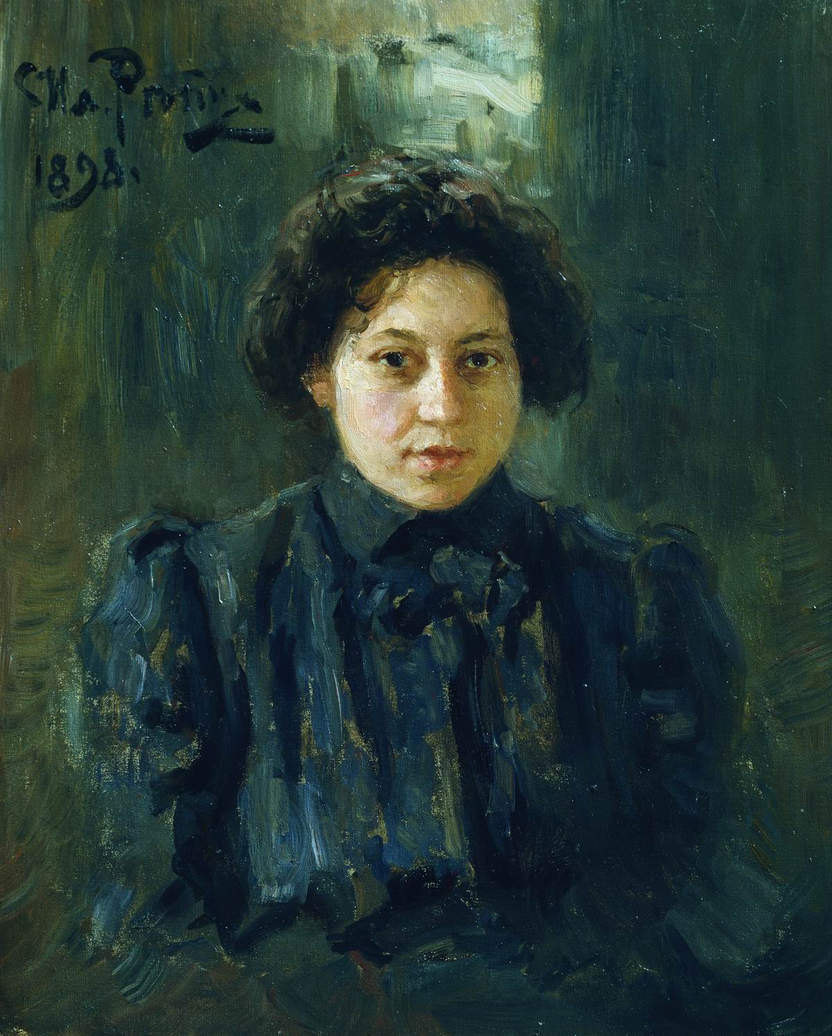 Репин И.. Портрет Н.И.Репиной, дочери художника. 1898