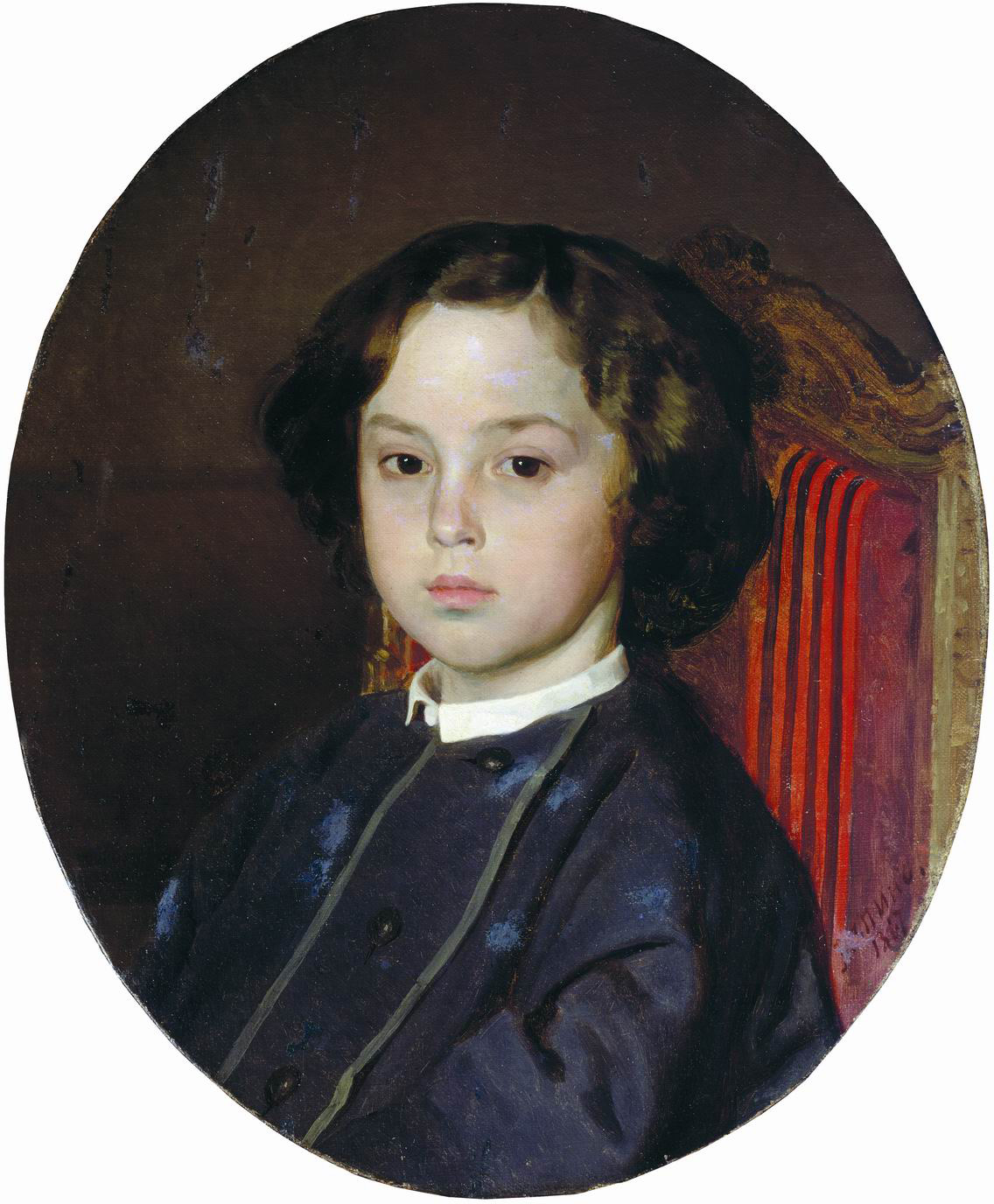 Репин И.. Портрет мальчика. 1867