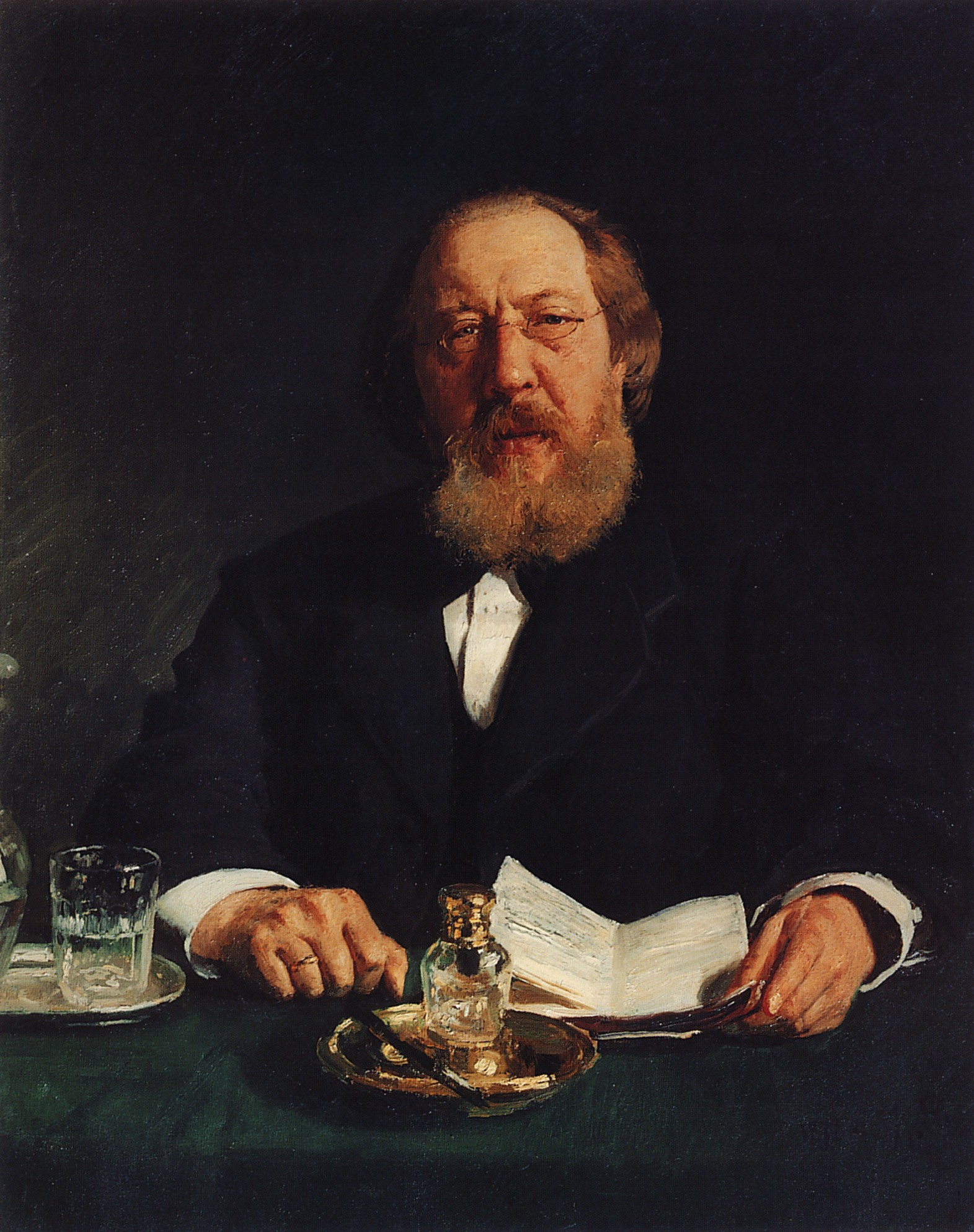 Репин И.. Портрет И.С.Аксакова. 1878