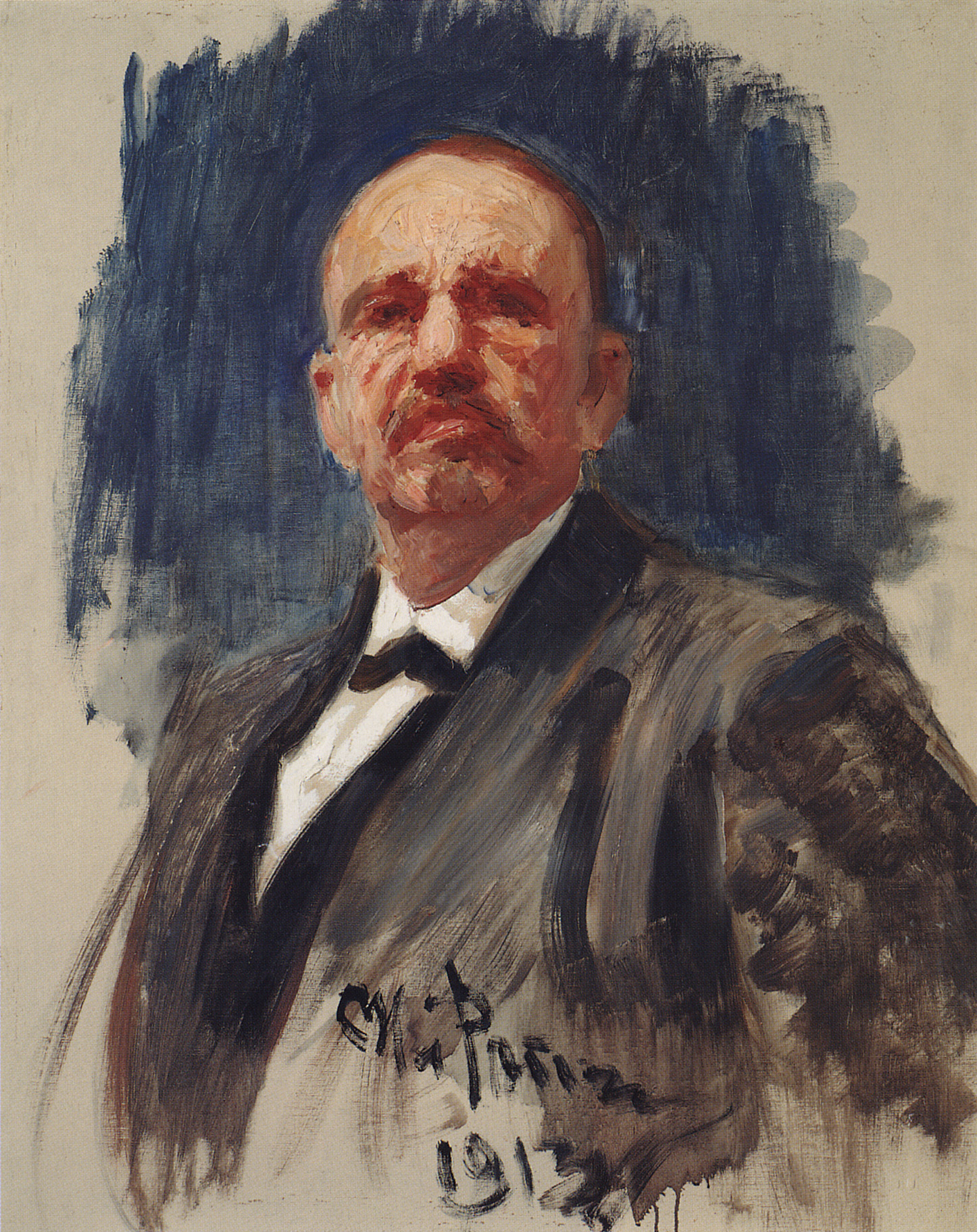 Репин И.. Портрет М.Т.Соловьева. 1913