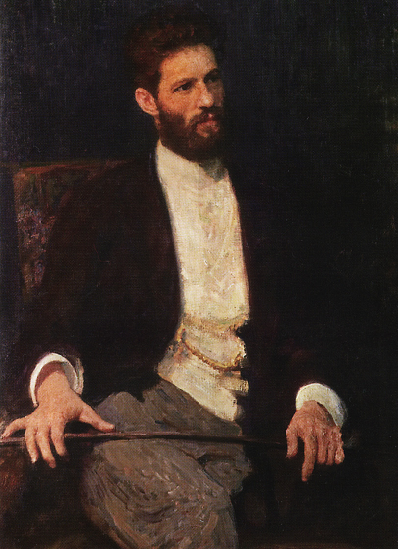 Репин И.. Портрет скульптора М.М.Антокольского. 1914