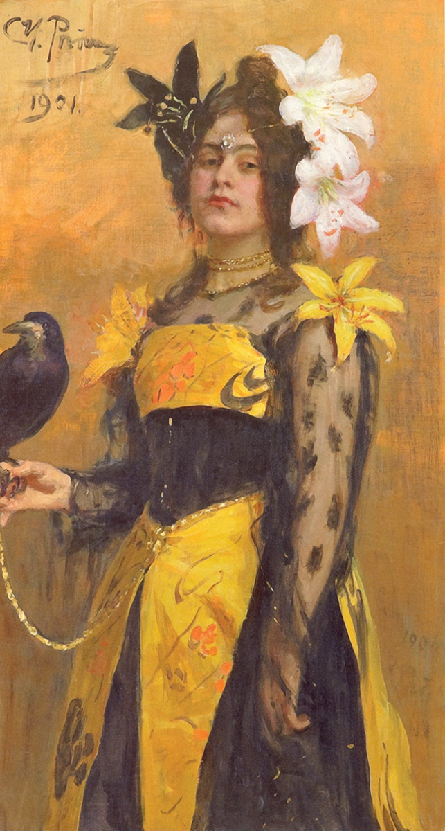Репин И.. Портрет Лидии Кузнецовой. 1901