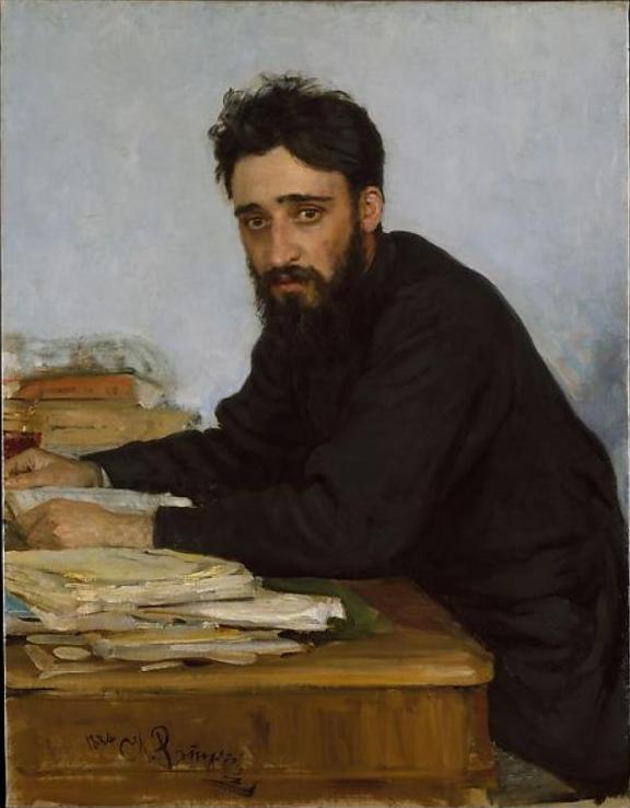 Репин И.. Всеволод Михайлович Гаршин. 1884