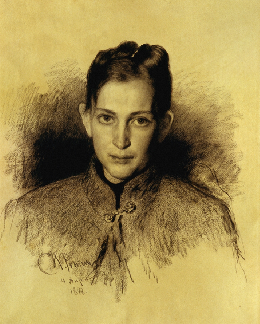 Репин И.. Портрет О.А.Макаровой. 1888